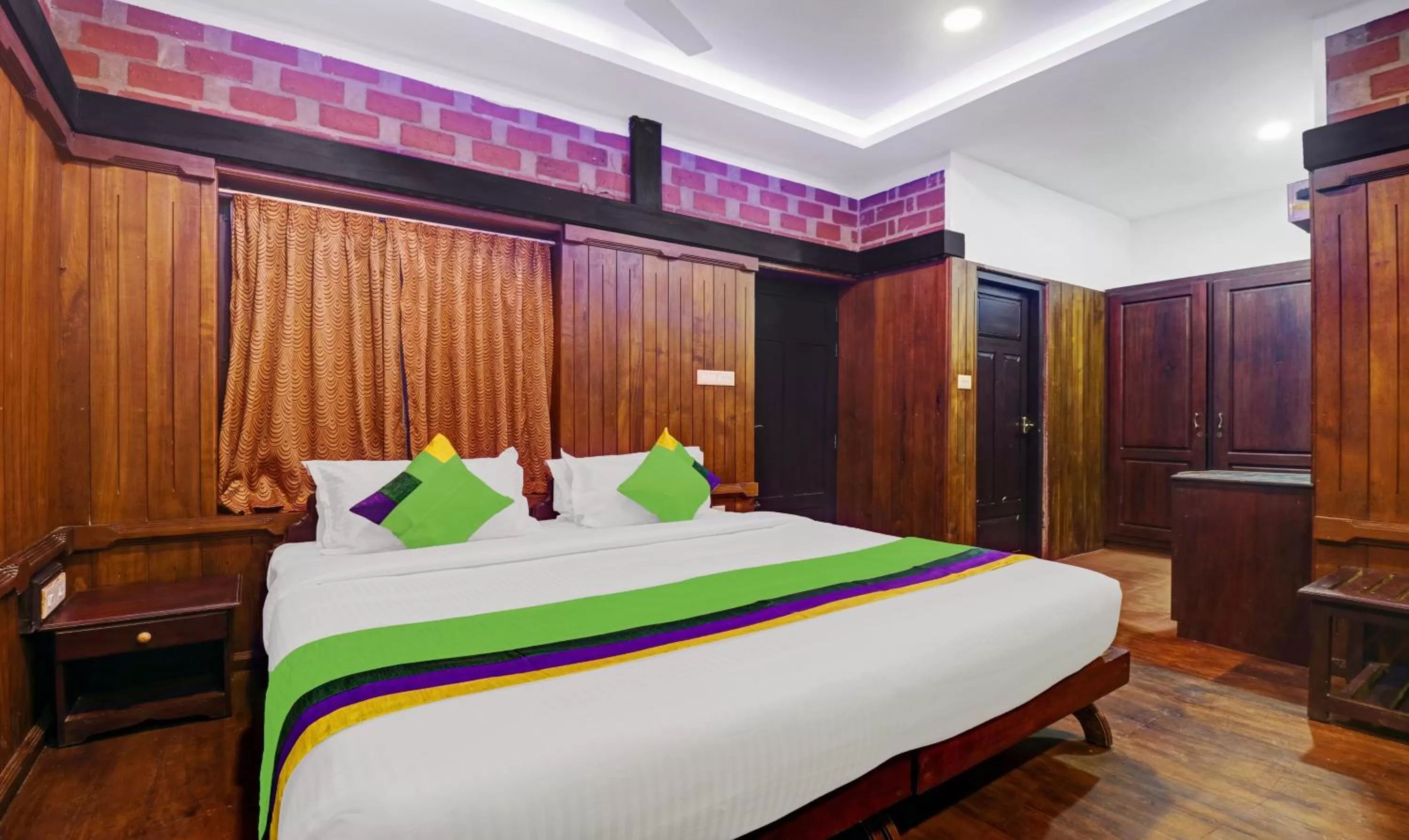Bed in Treebo Trend God'S Own Country Ayurveda Resorts