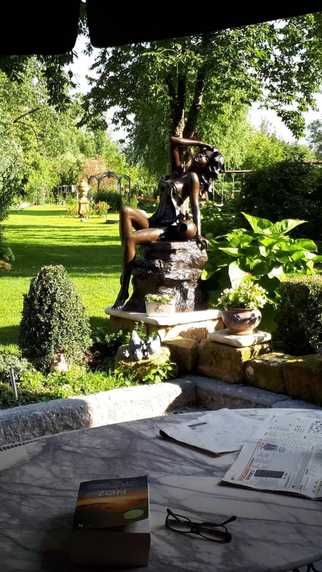 Garden in B&B De Dubbelmolen