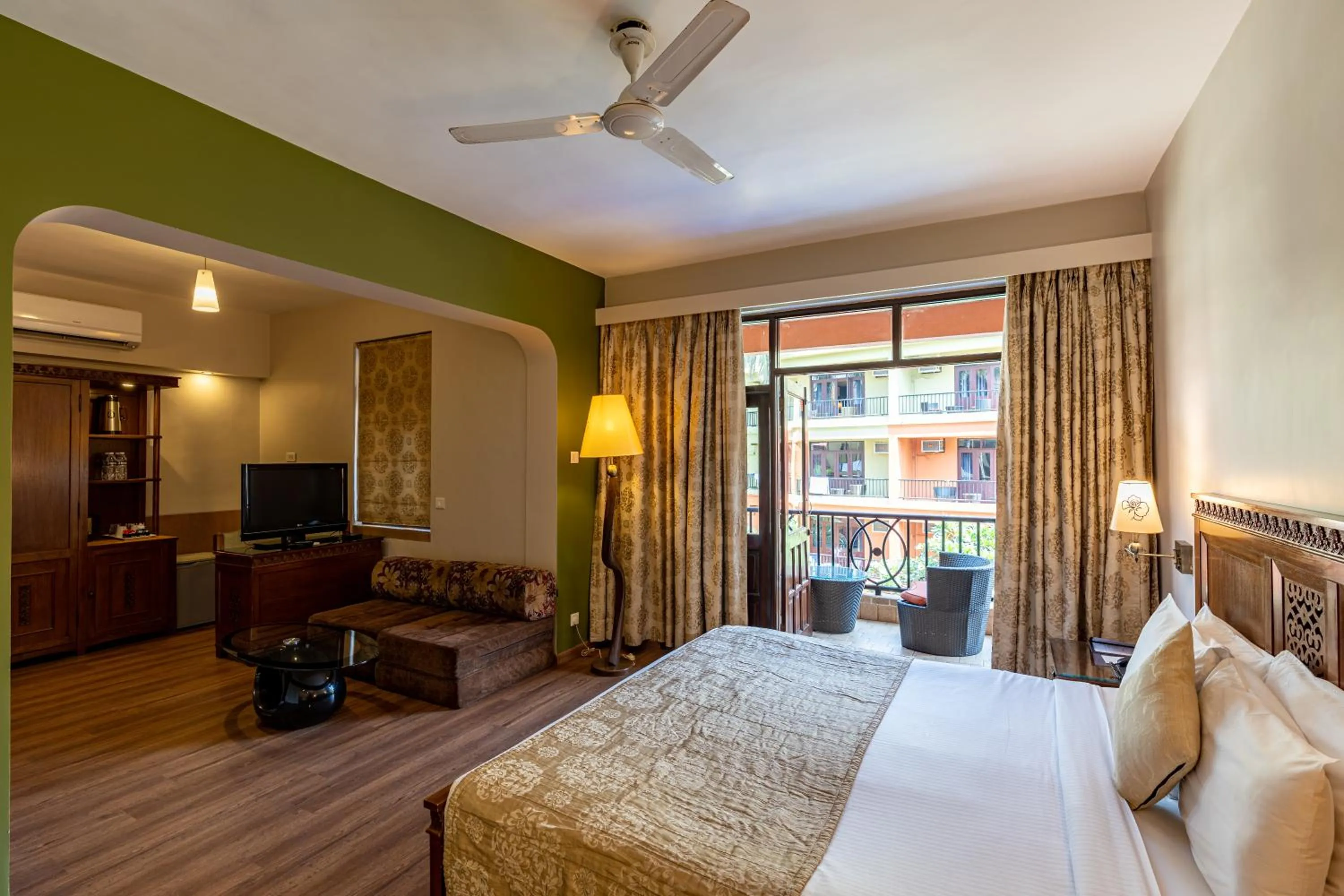 Bedroom, Bed in Neelam's The Grand Hotel Goa