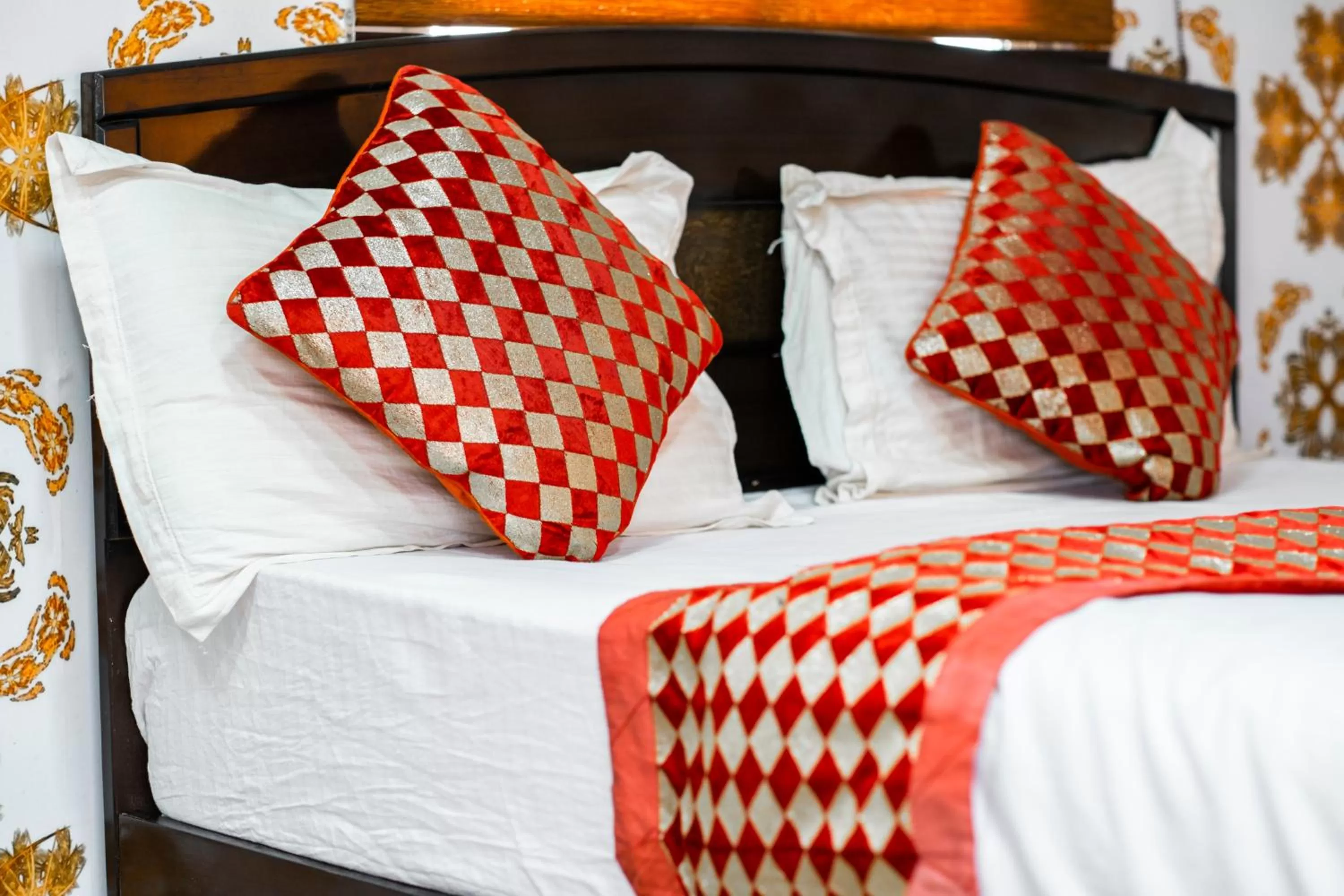 Bed in Bhati Desert Camp Sam