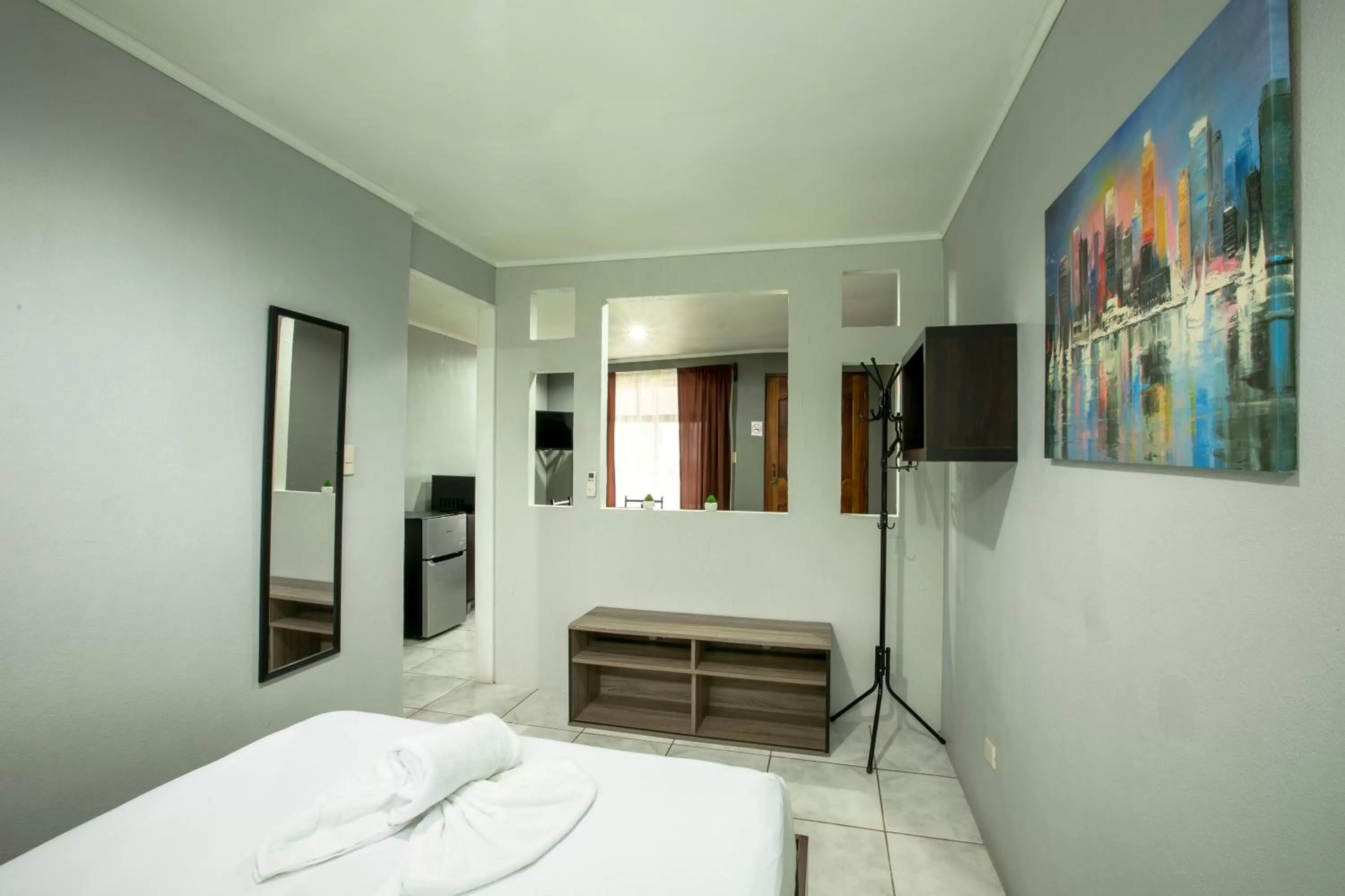 Bed in Coati Arenal Lodge