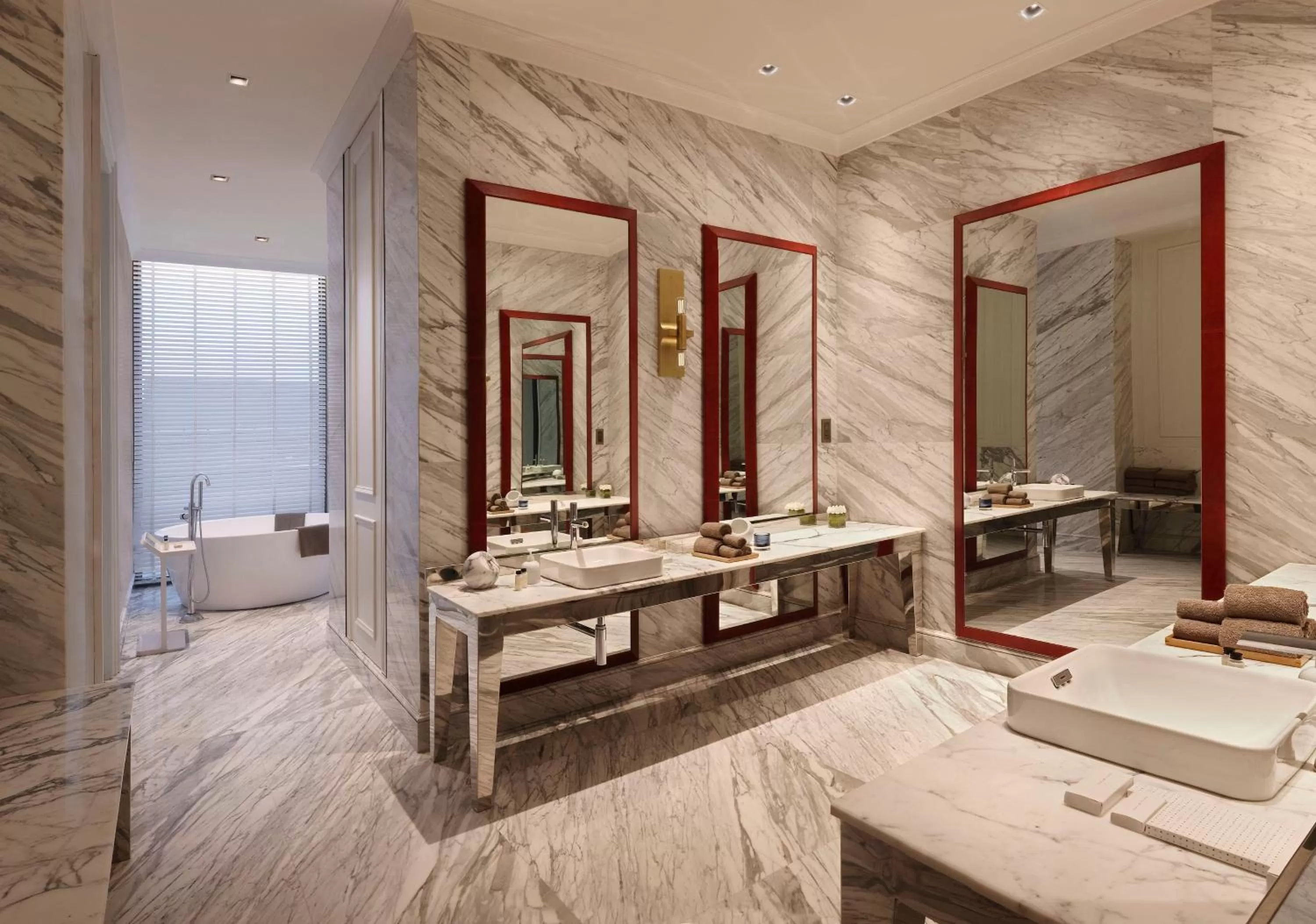 Bathroom in Roseate House New Delhi