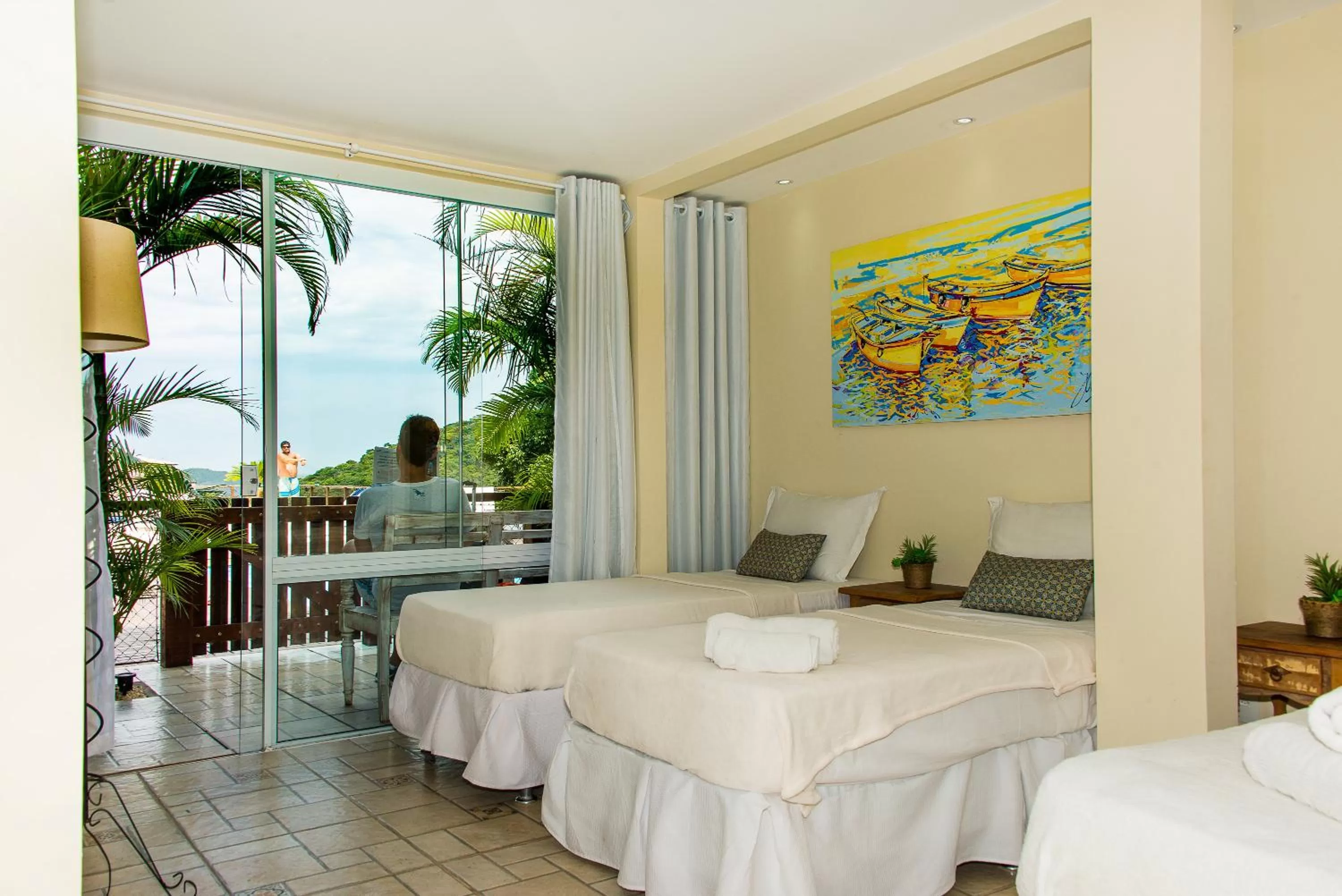 Bed in Pousada La Dolce Vita