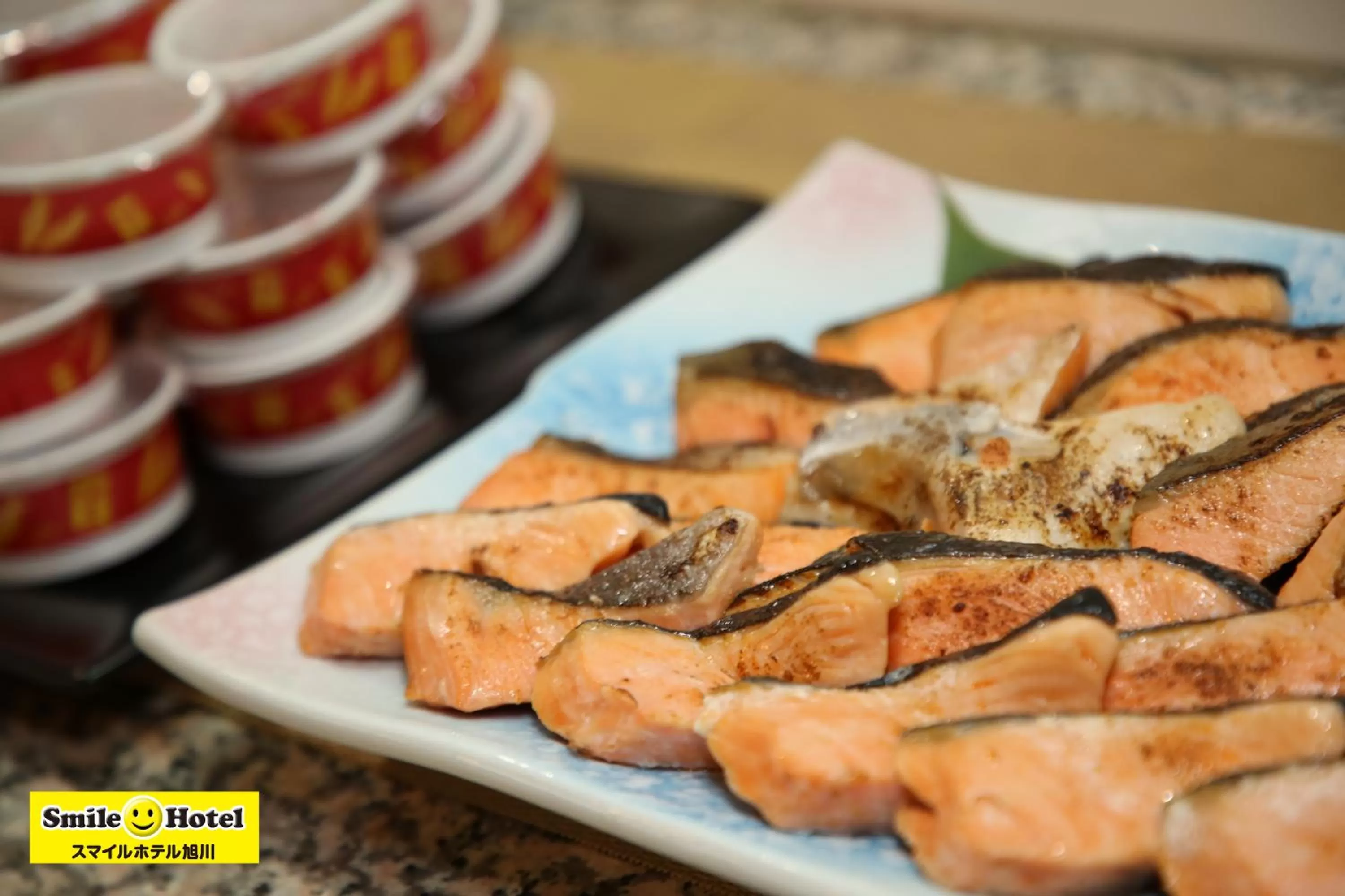 Buffet breakfast in Smile Hotel Asahikawa