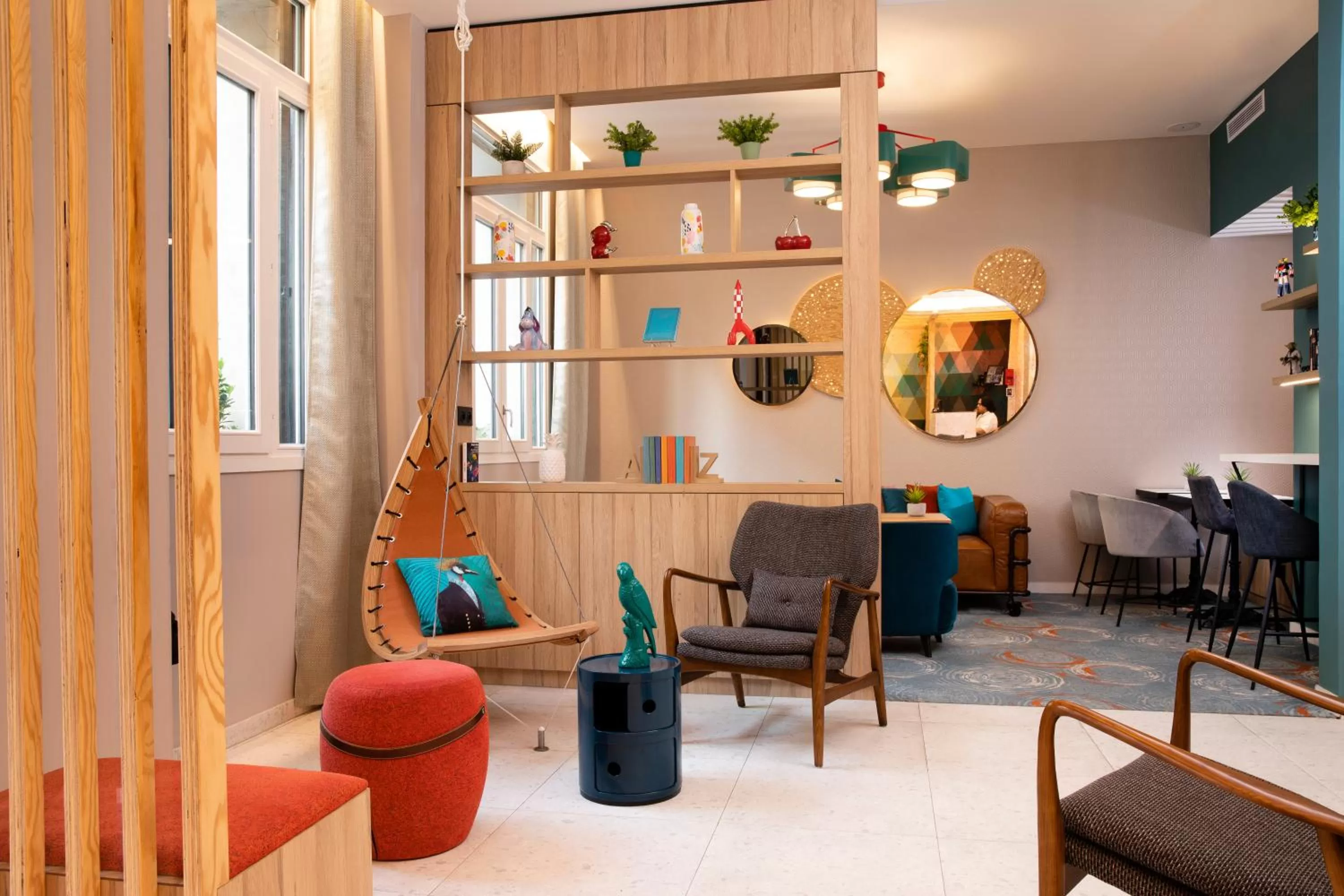 Lobby or reception in Hotel Locomo - Gare de Lyon Bastille