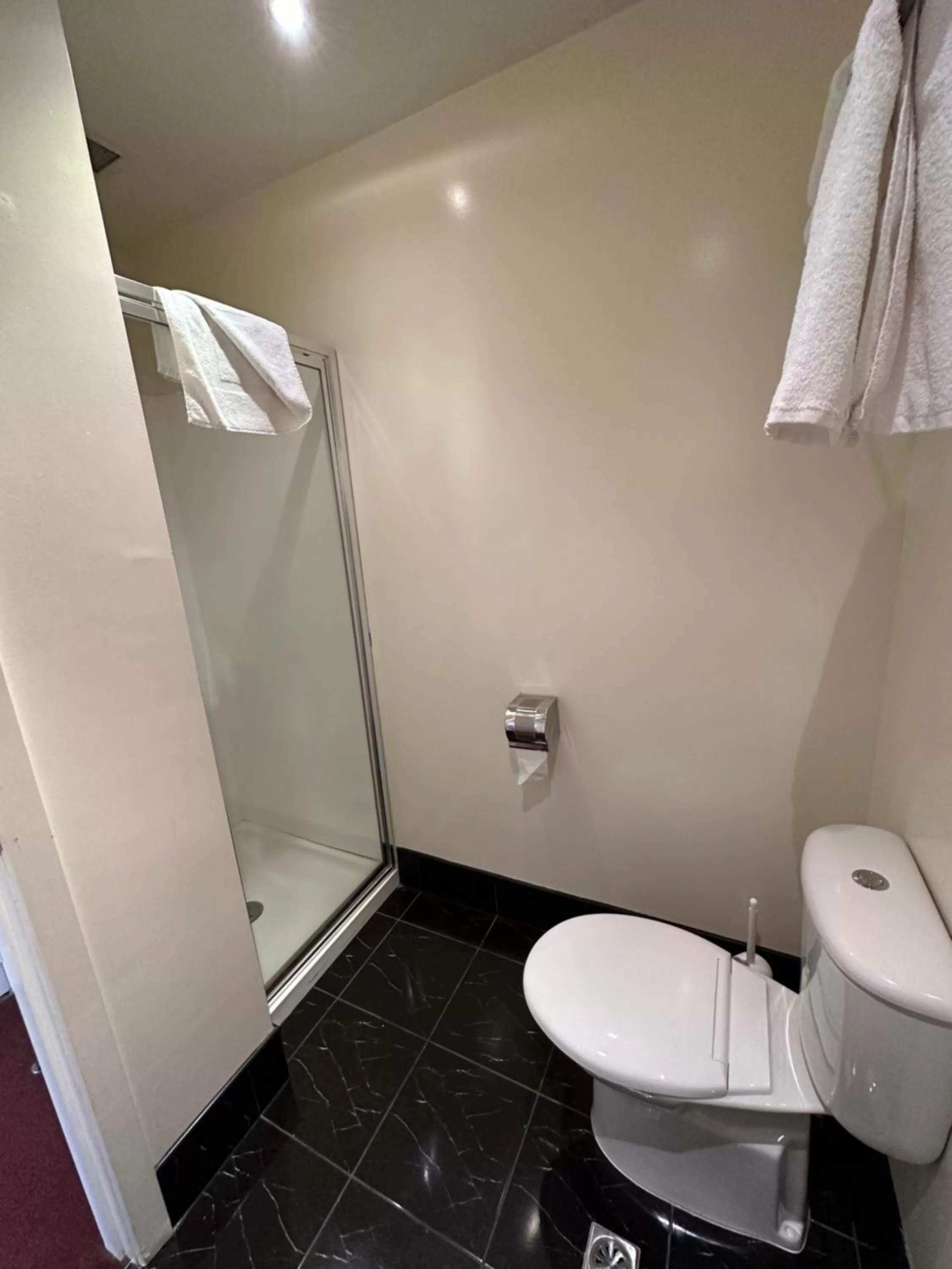 Shower in Trinity Hotel