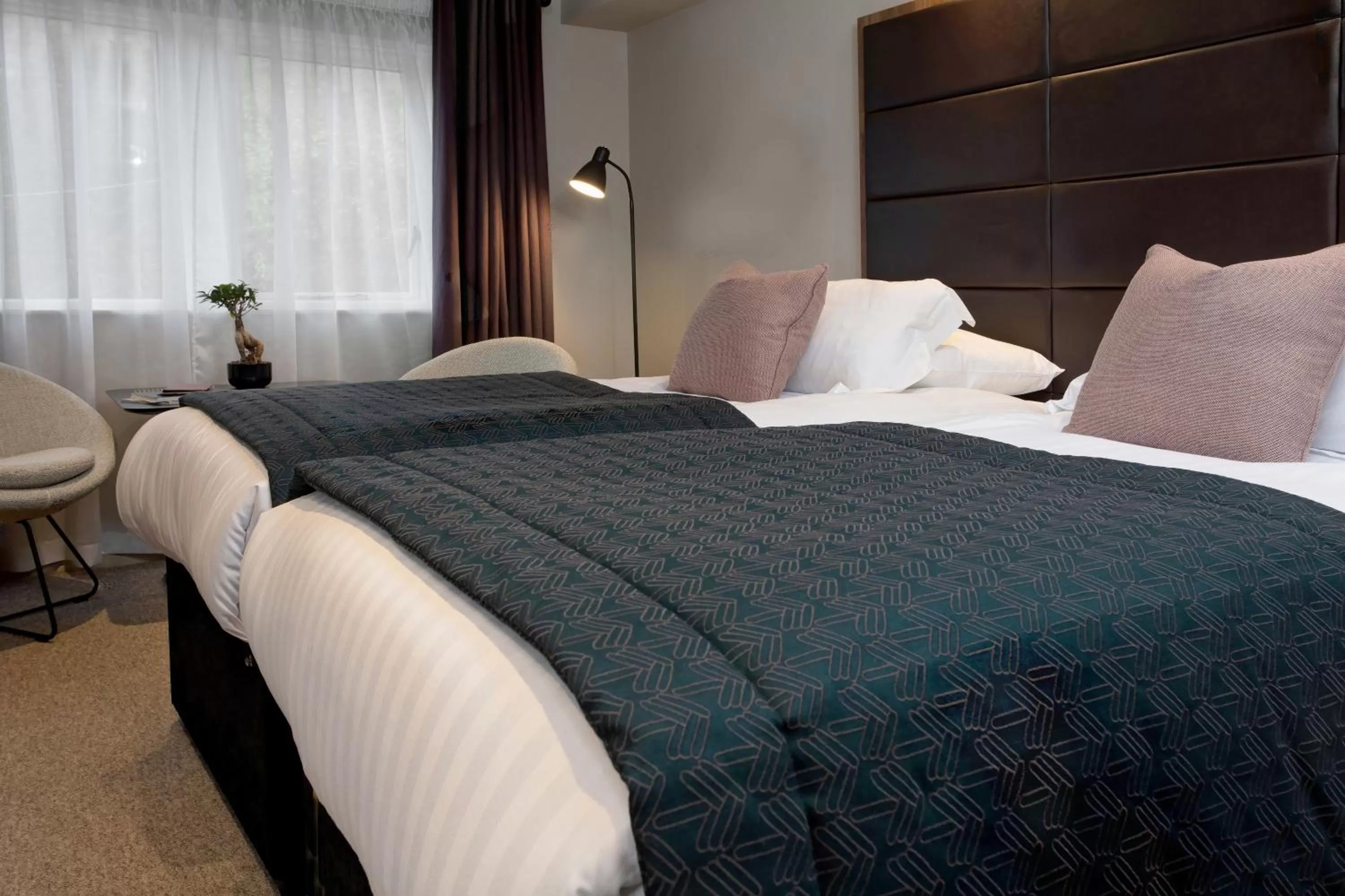 Bedroom, Bed in Mytton Fold Hotel, Ribble Valley