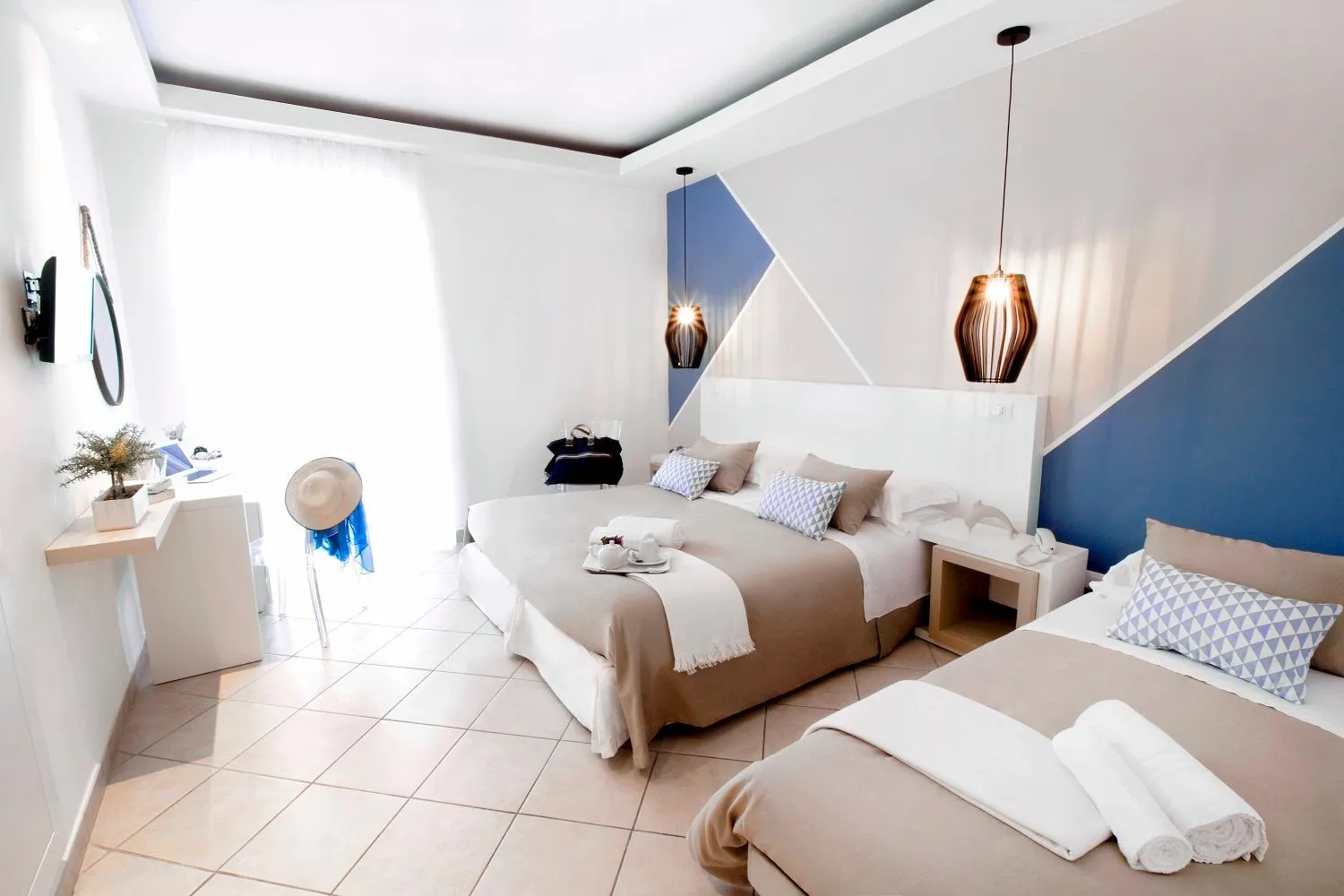 Bedroom, Bed in Hotel Rivage