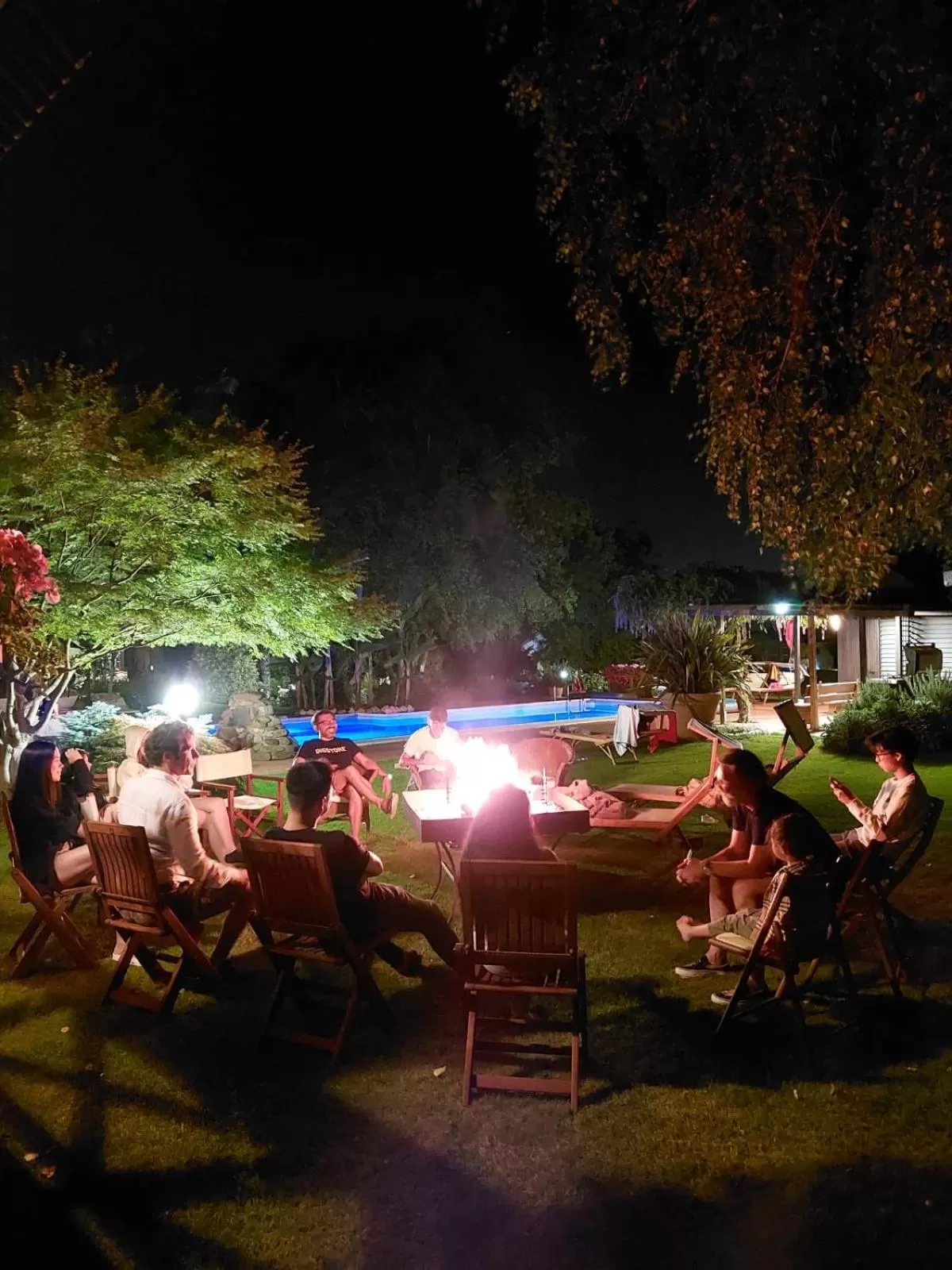 group of guests in La Pergola B&B