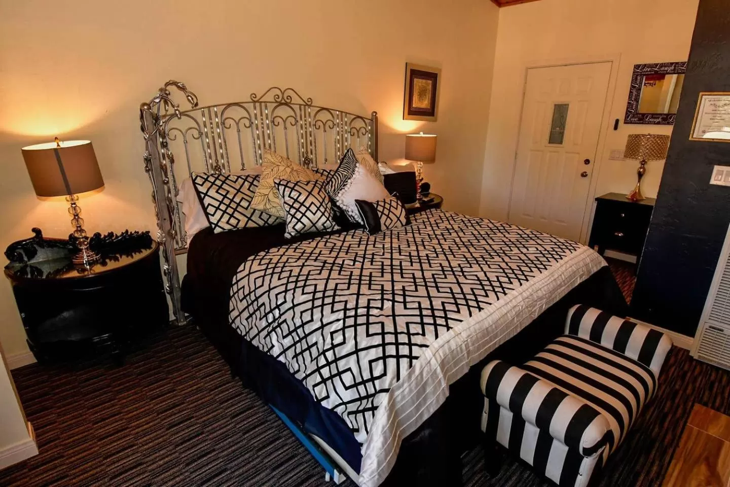 Bed in Black Forest Lodge