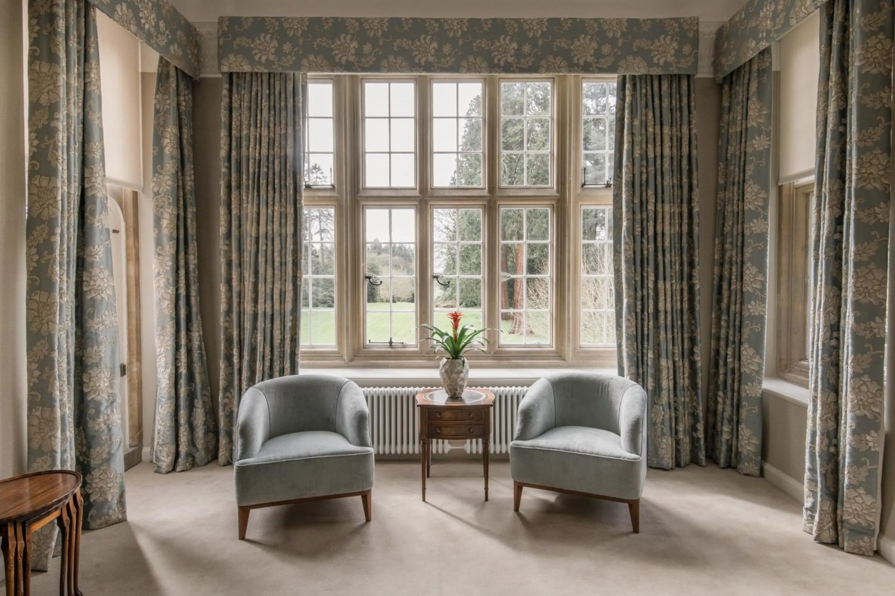 Seating area in Tylney Hall Hotel