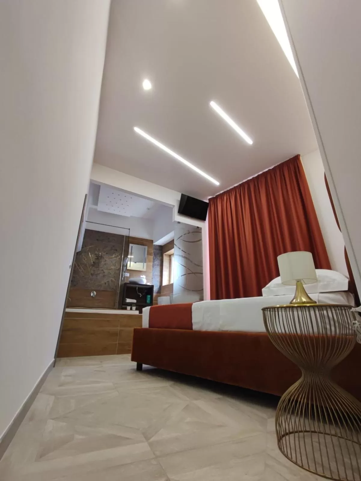 Seating Area in Twin Towers Naples Luxury