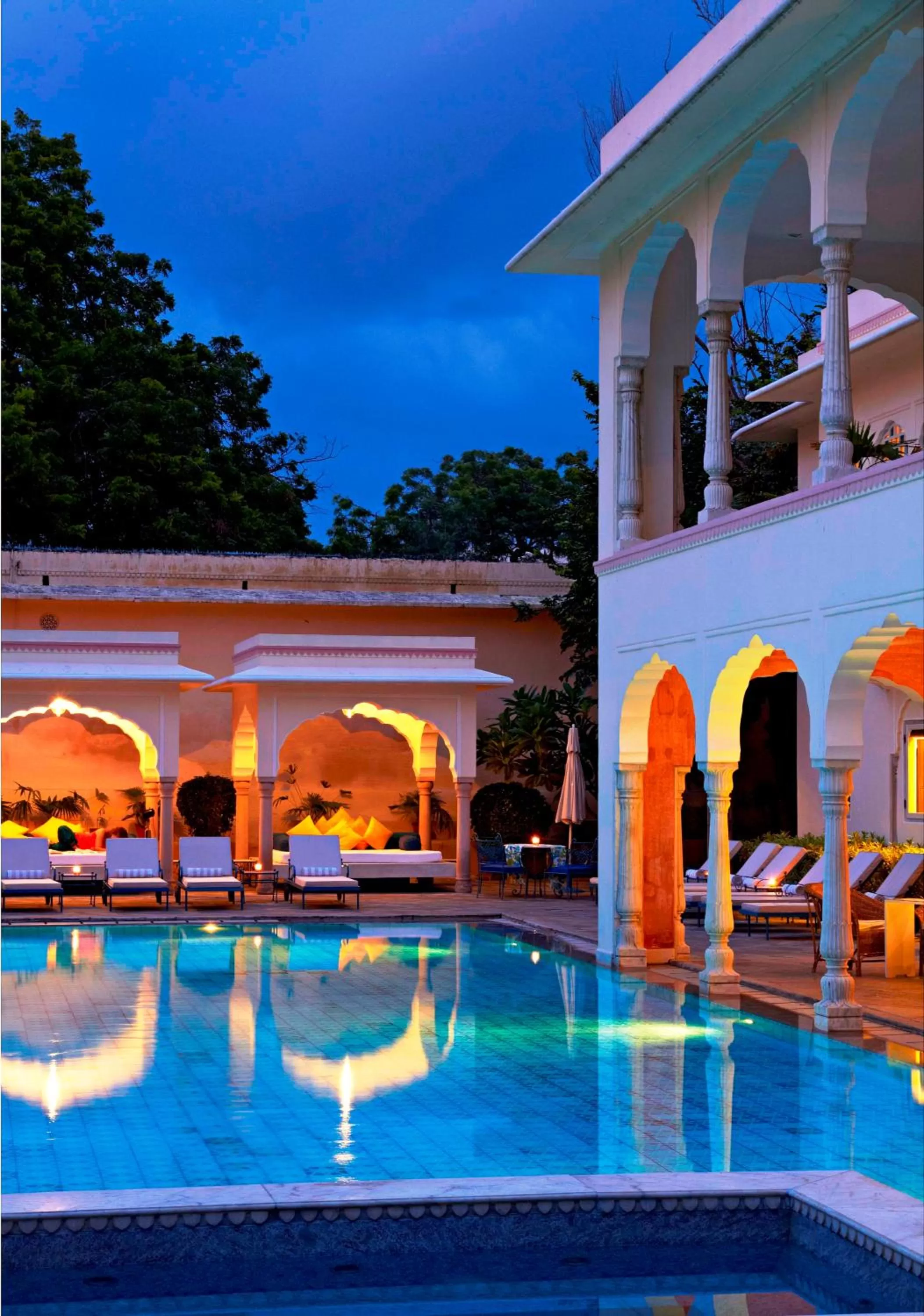 Swimming pool in Samode Haveli