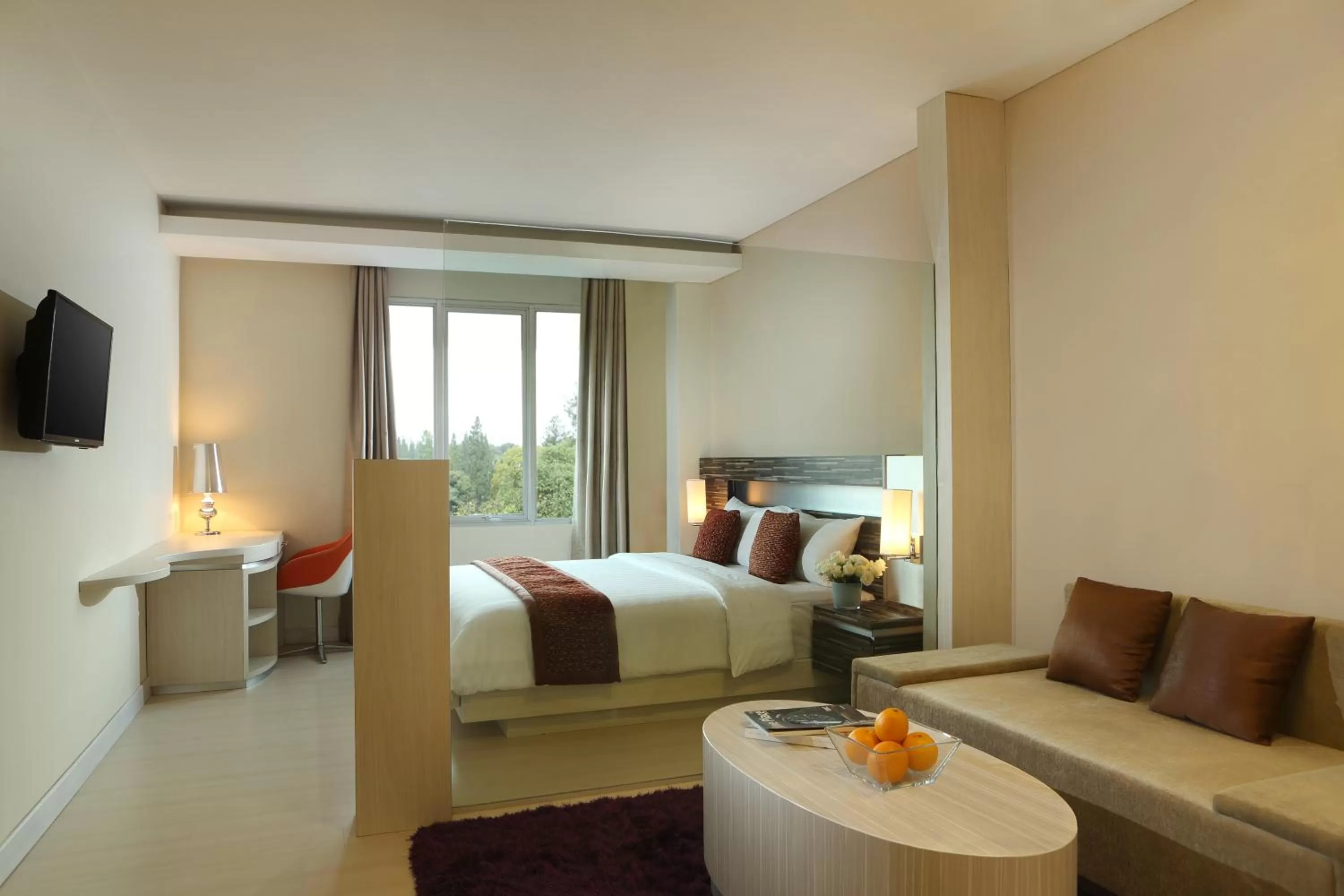 Bed in Patra Bandung Hotel