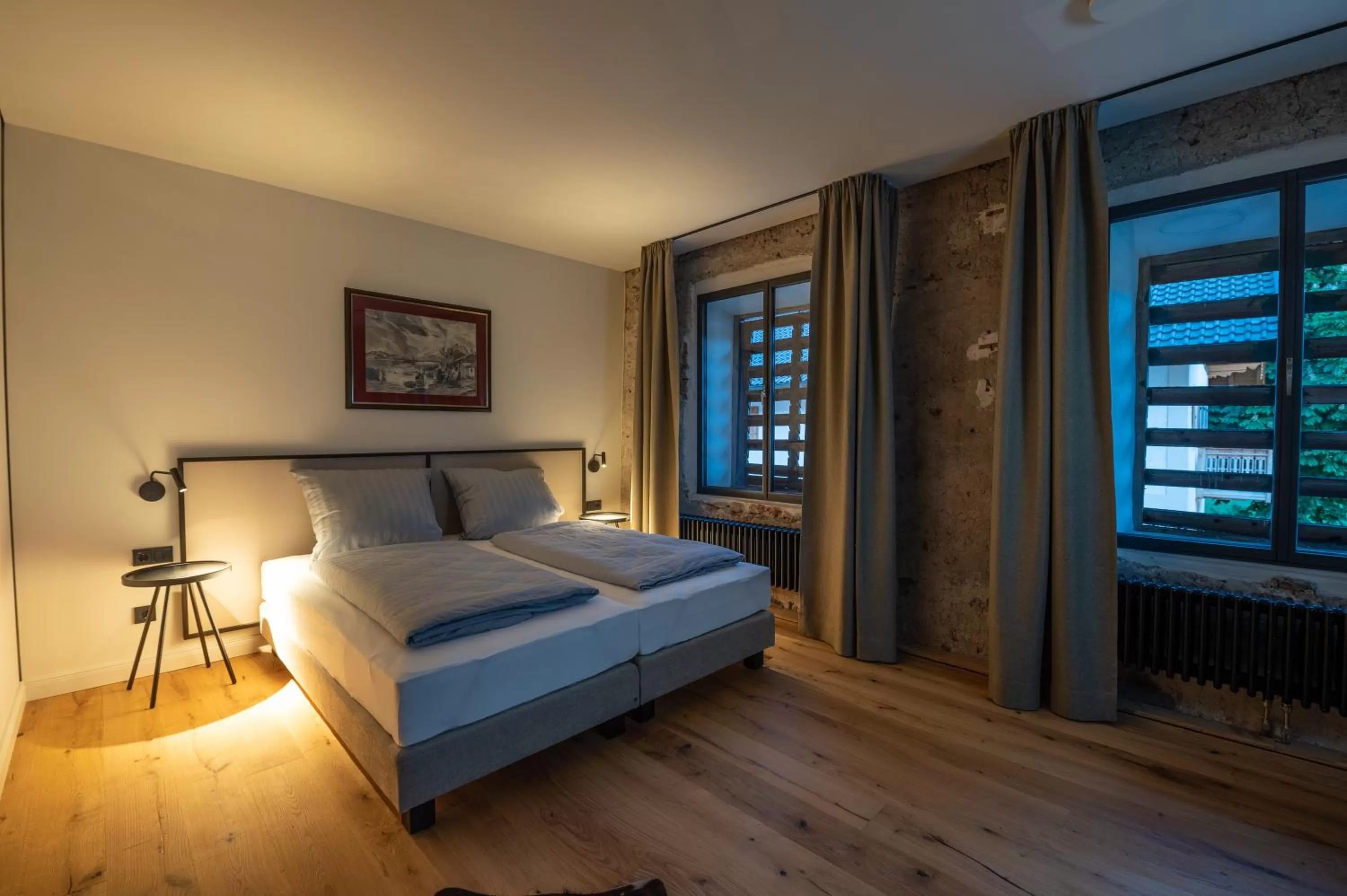 Bed in LANDHOTEL ALTE ZOLLSTATION- Historical Building