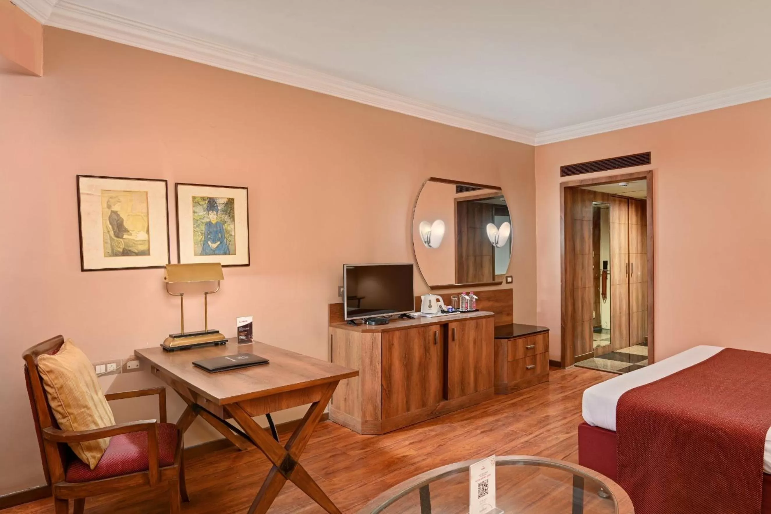 TV and multimedia, Bed in The Cama - A Sabarmati Riverfront Hotel