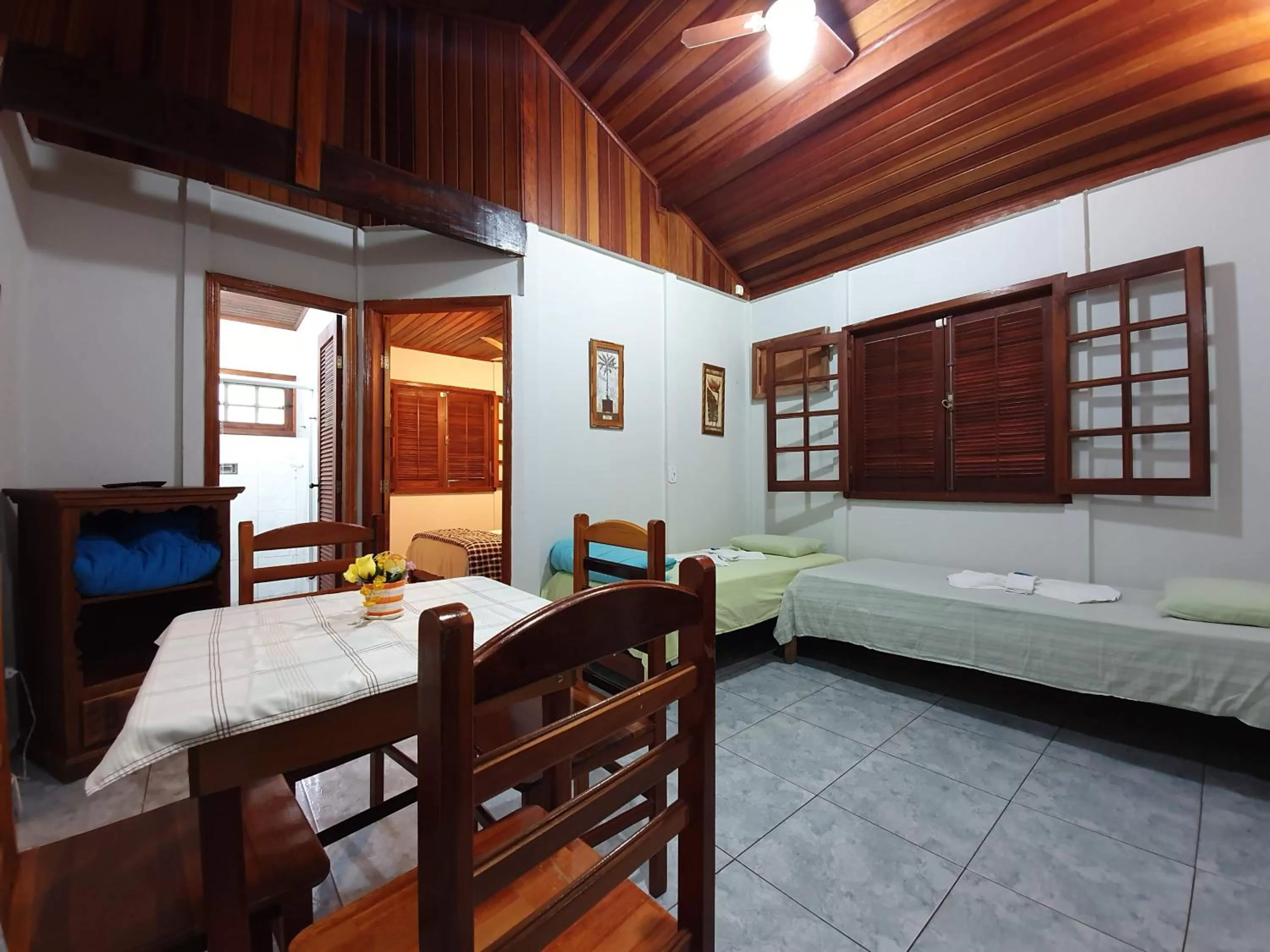 Bed in Pousada Canto do Curió Paraty