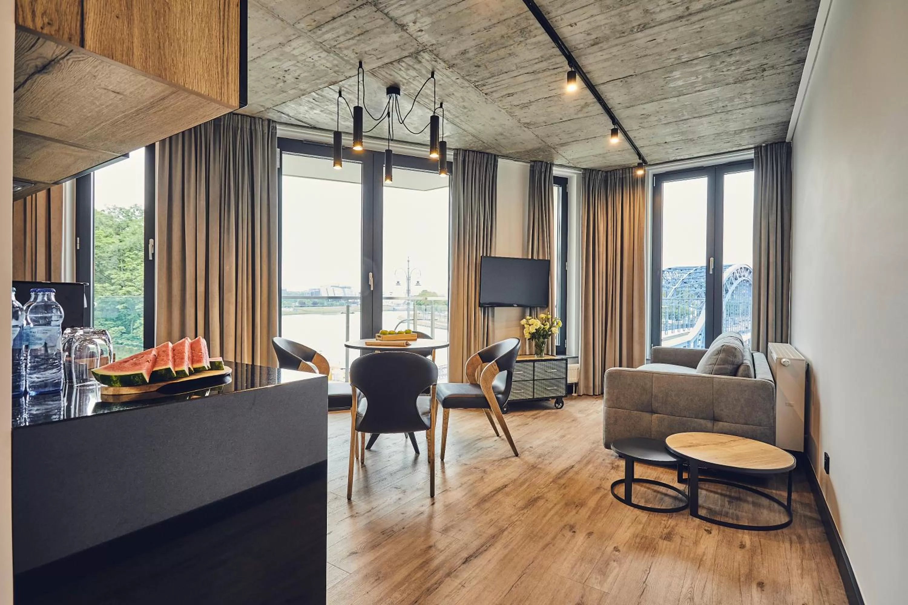 Seating area in The Bridge Suites Hotel