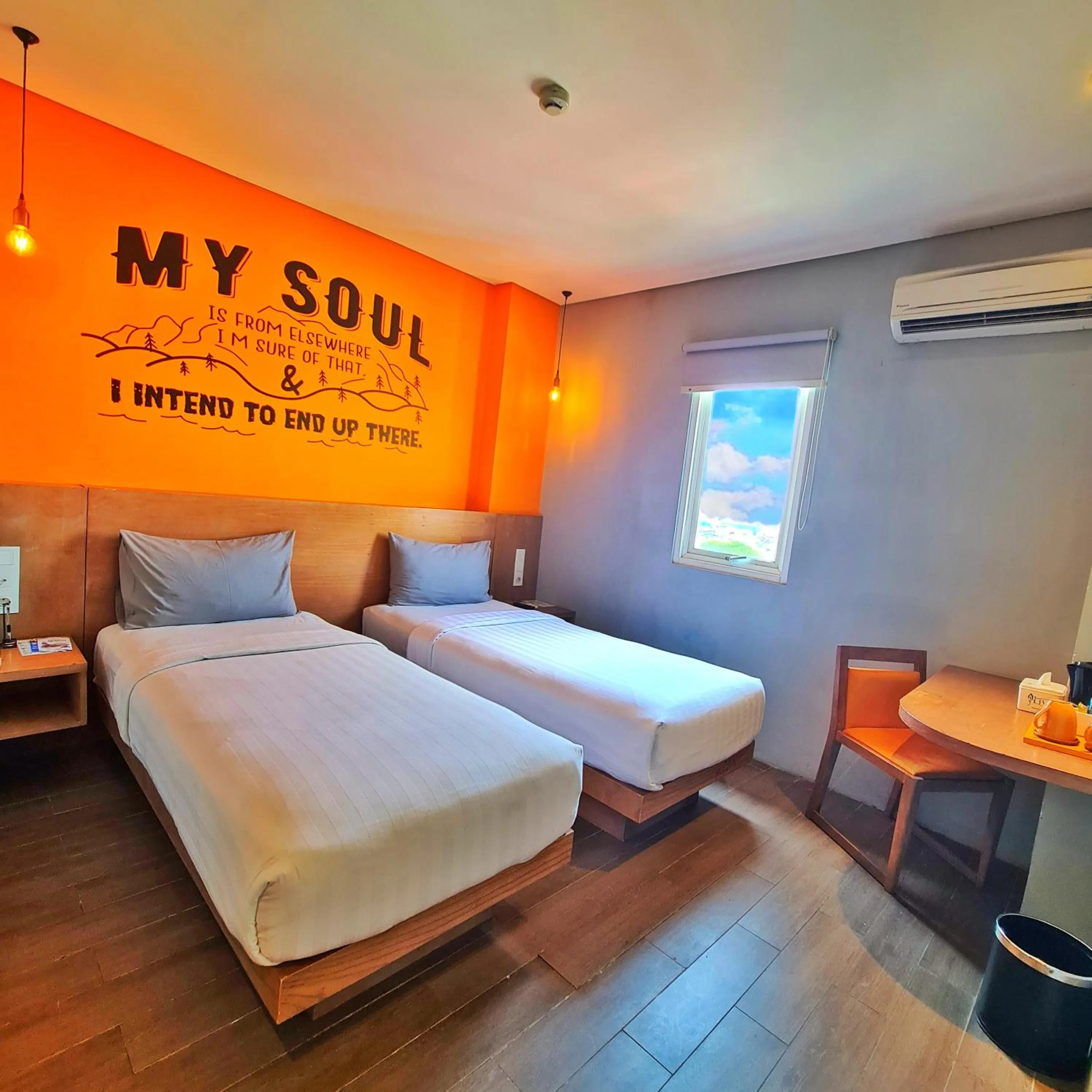 Bed in Radja Art and Boutique Hotel Simpang Lima