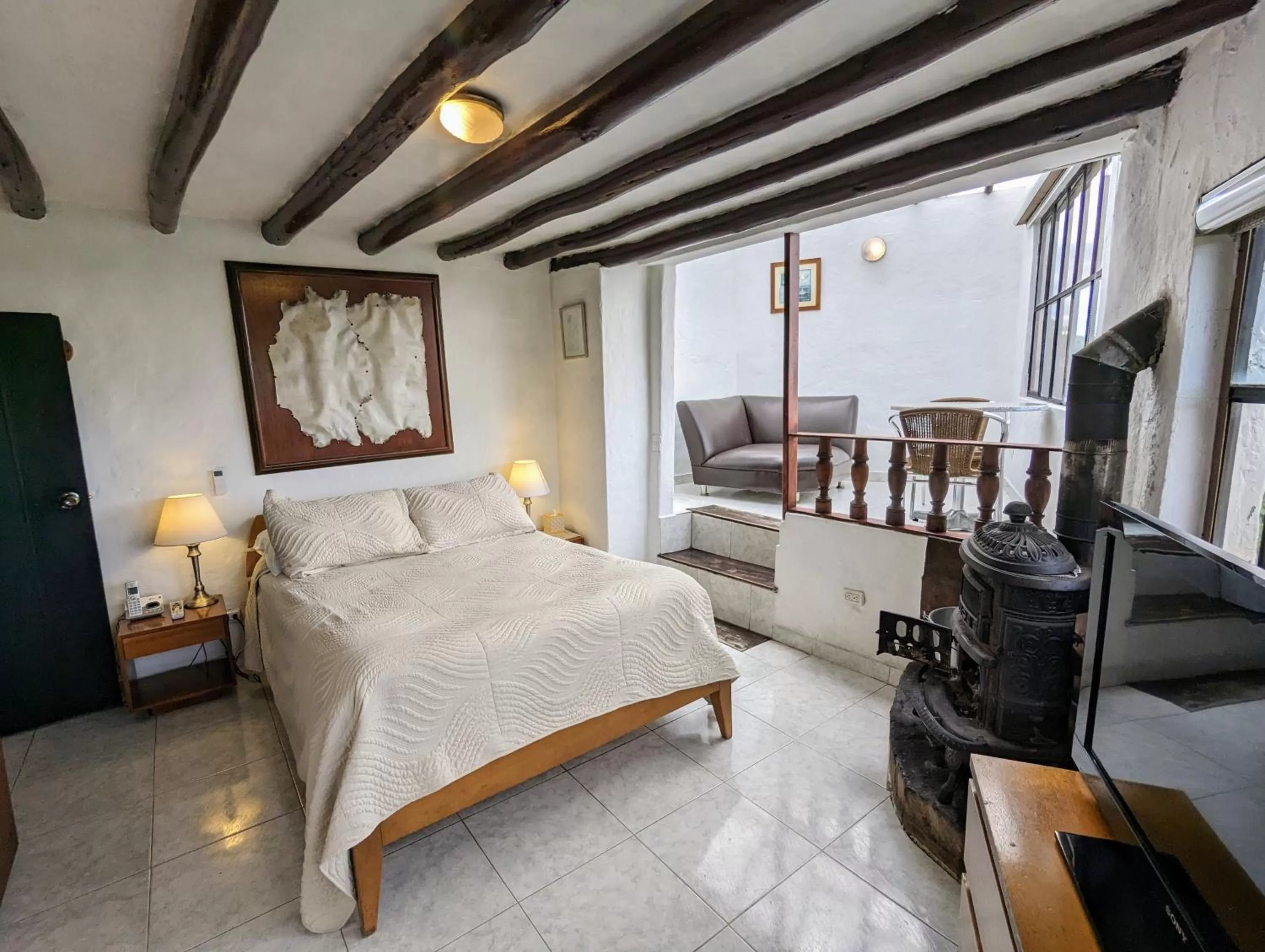 Bed in Posada Cafe La Huerta