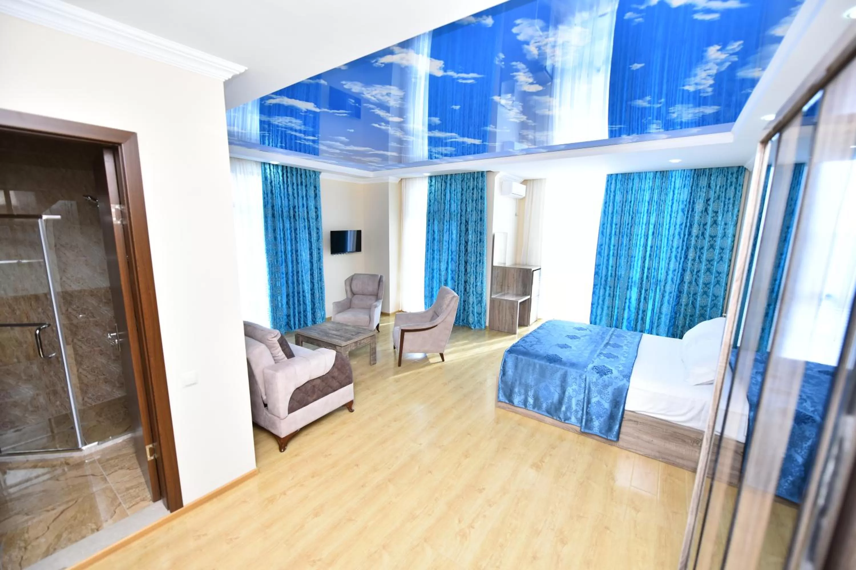 Bed in Hotel Skyline Batumi