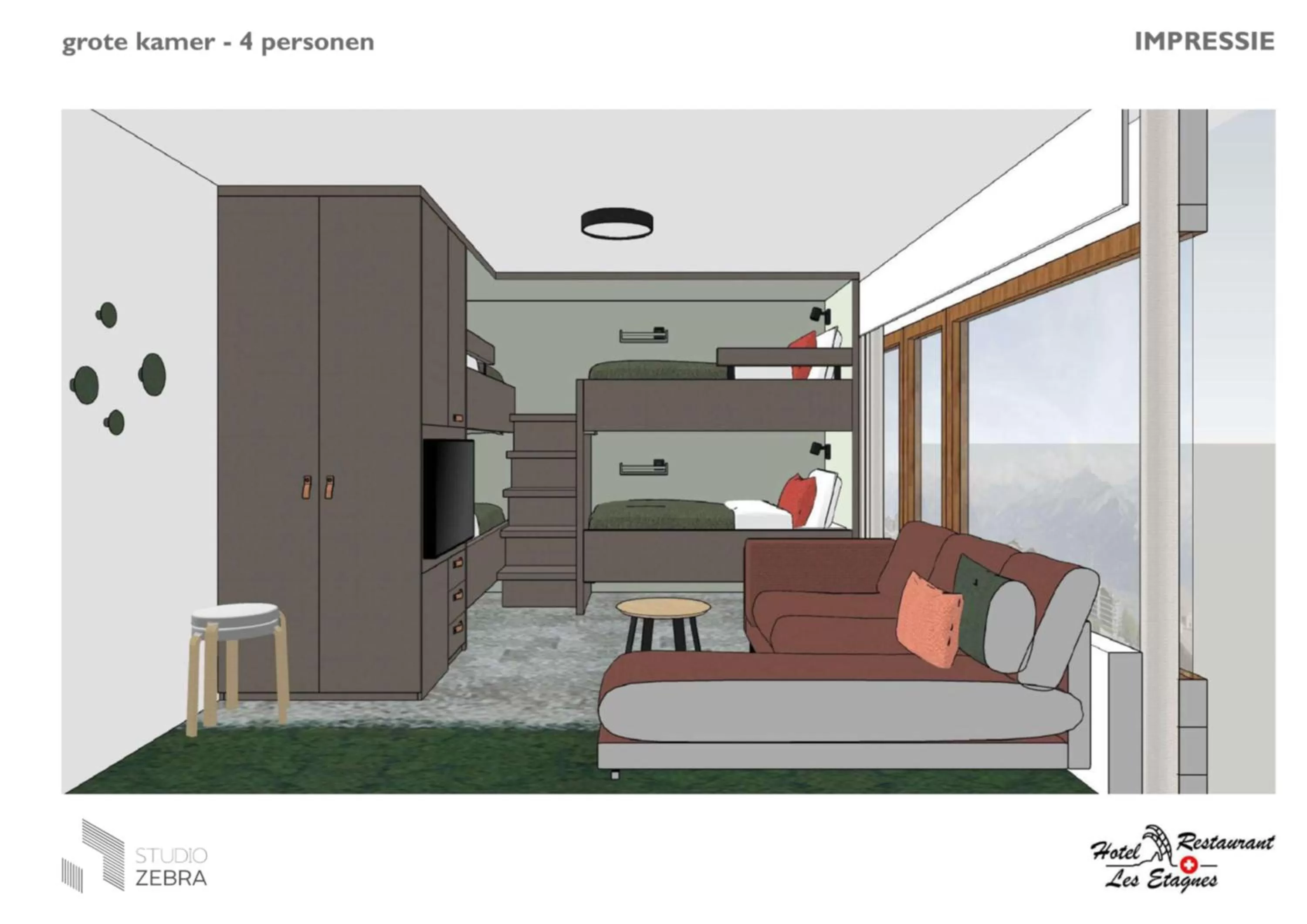 Superior Family Room - single occupancy in Hotel Les Etagnes