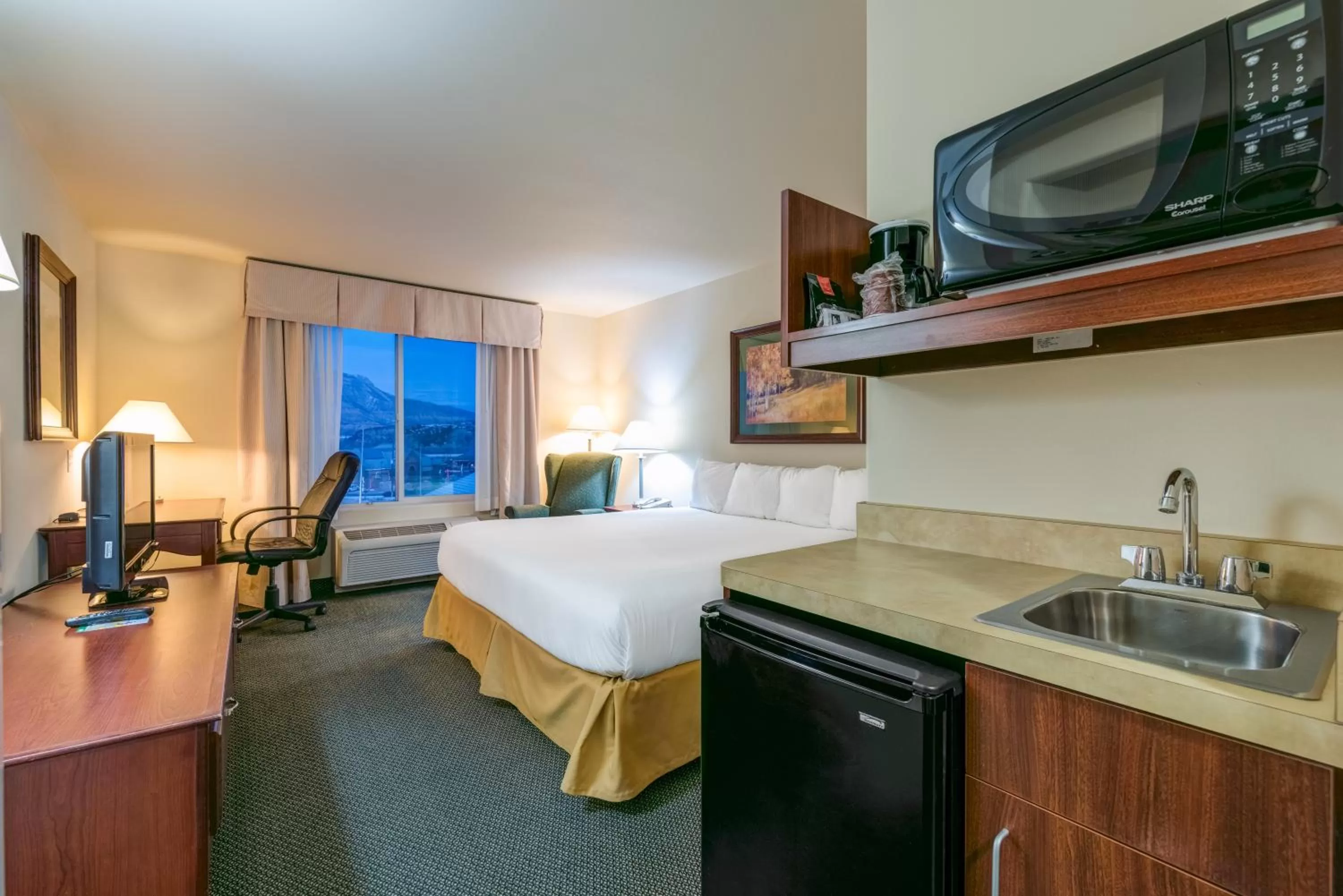 Bed in Grand River Hotel