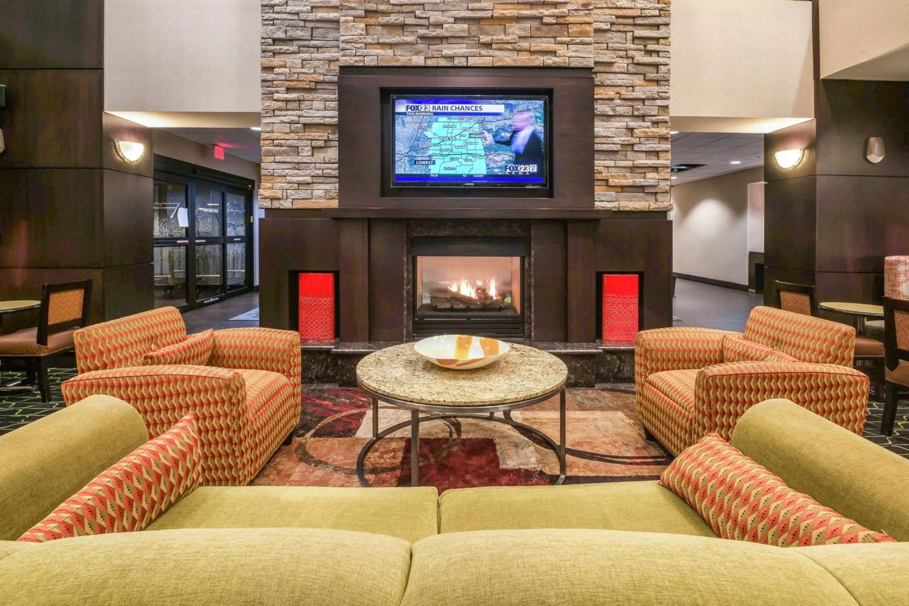 Lobby or reception in Hampton Inn and Suites Tulsa/Catoosa