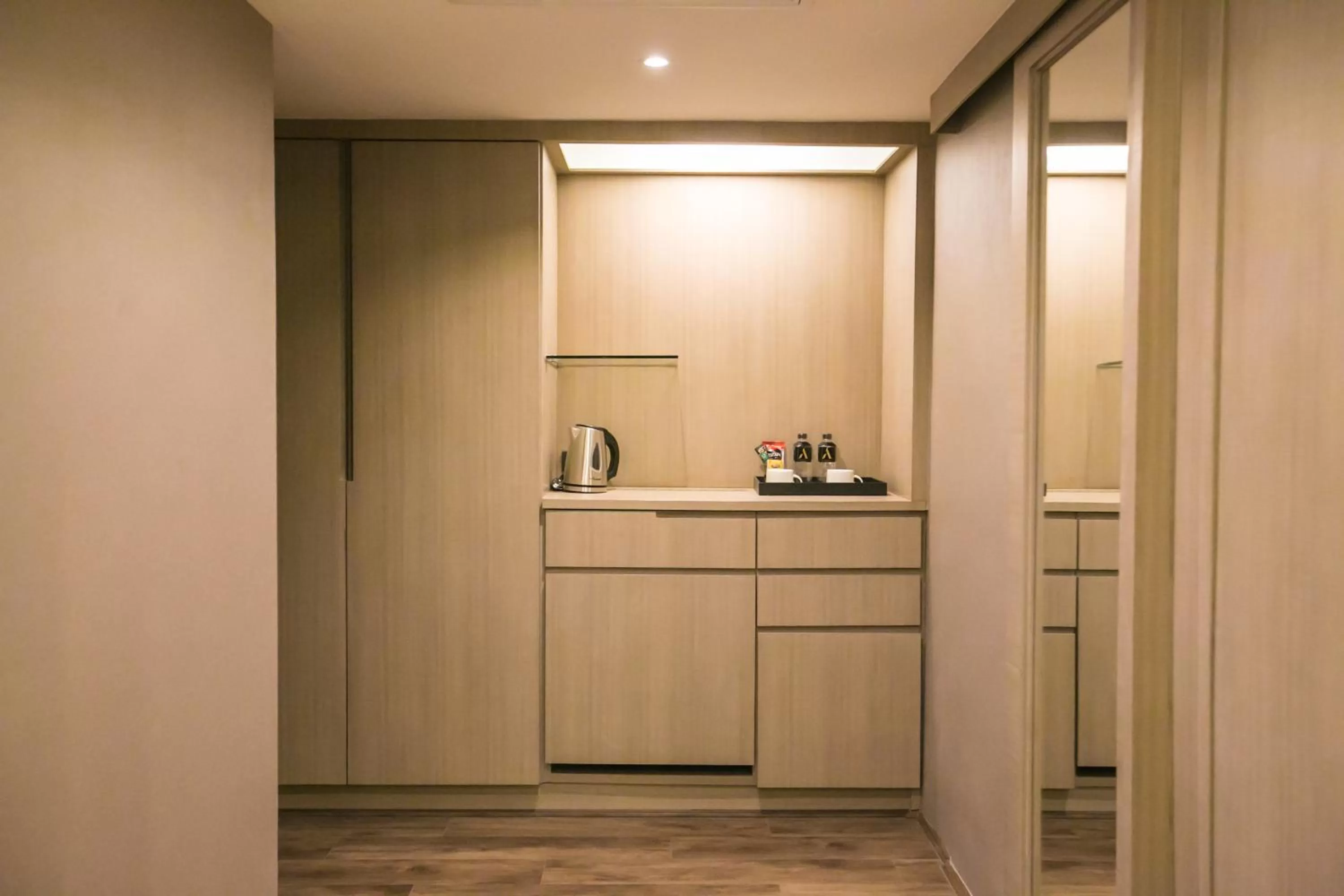 Kitchen or kitchenette in Arte Hotel - SHA Extra Plus