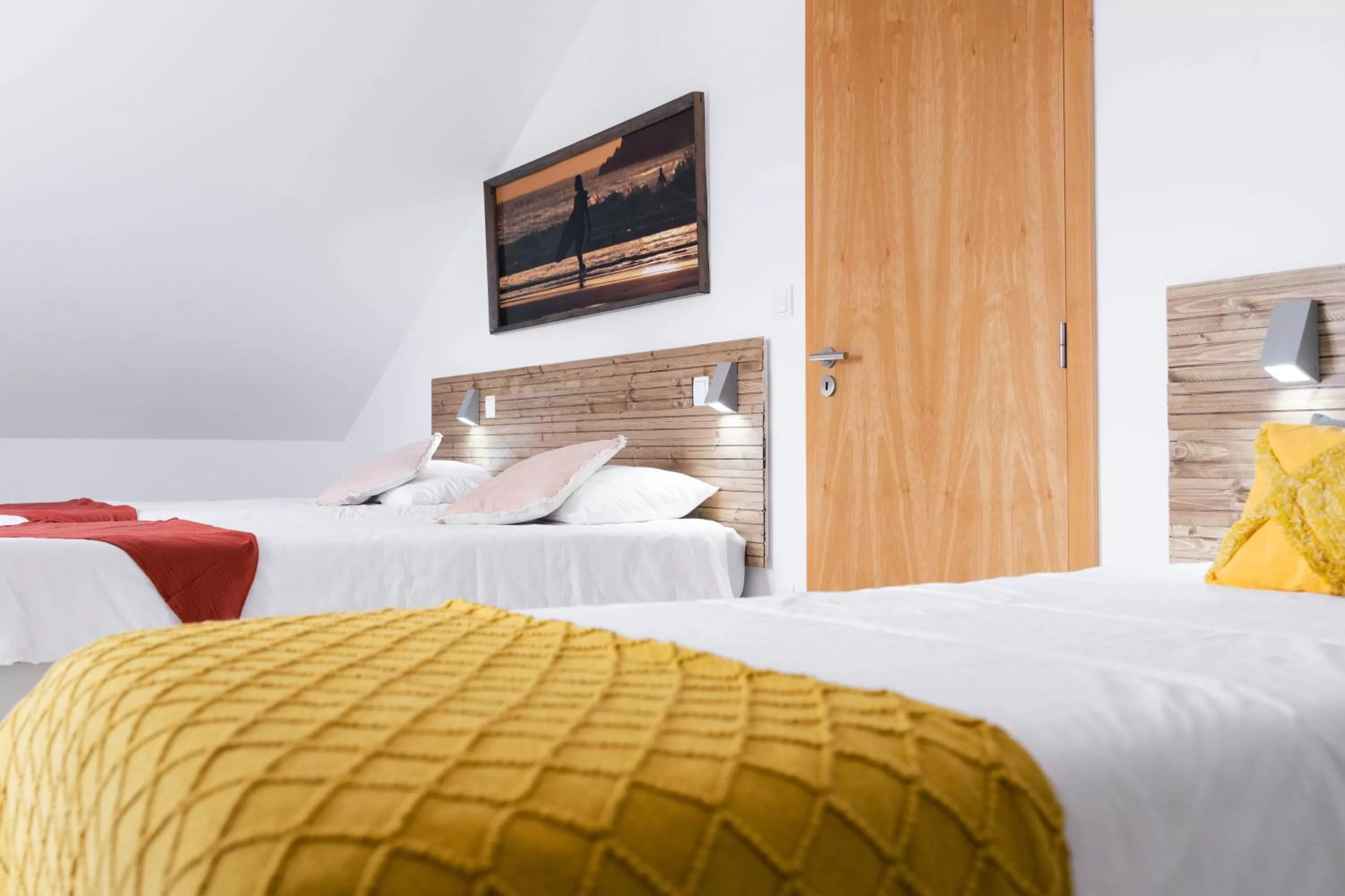 Bed in Ferrel Surf House