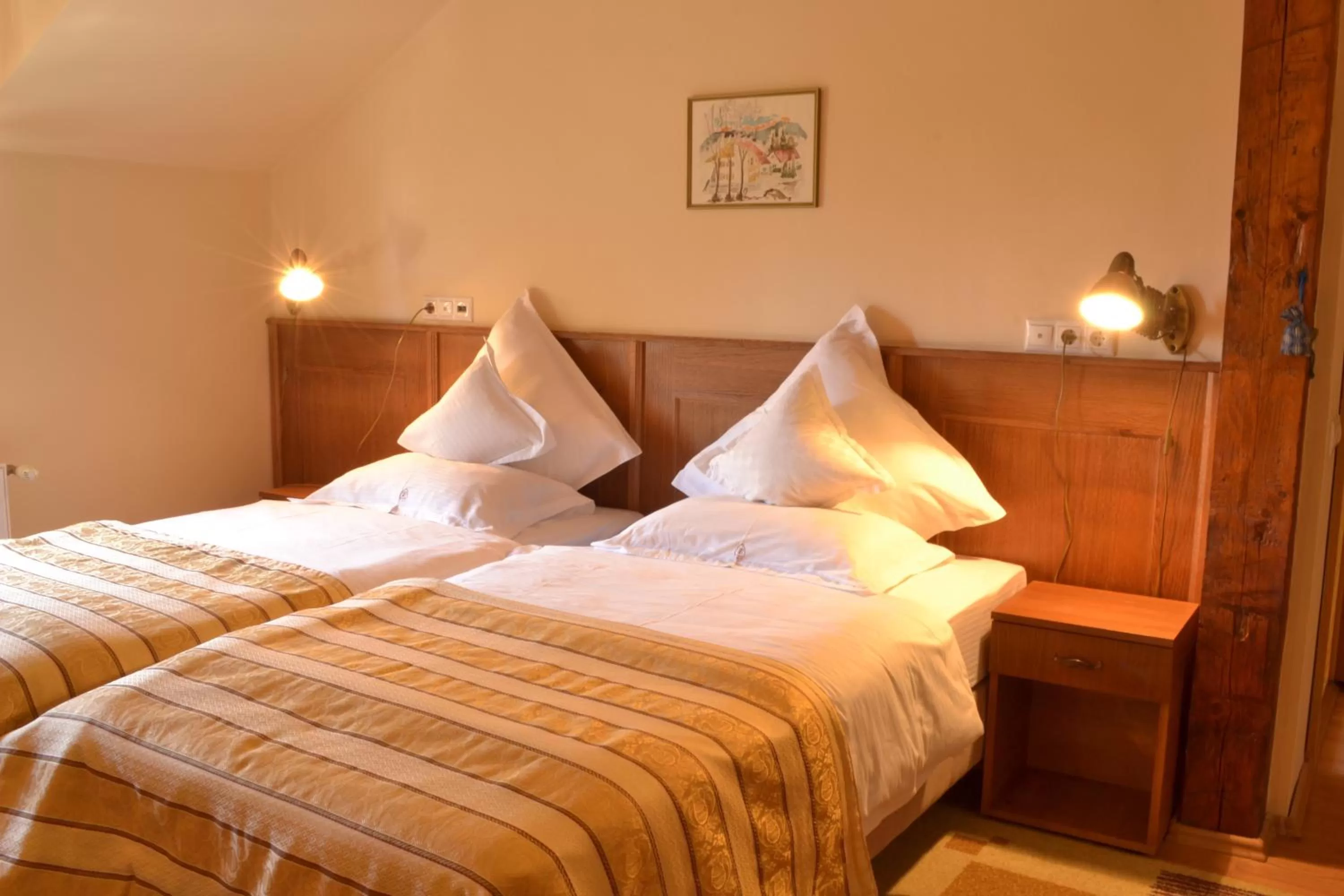 Bed in Hotel Bielmann