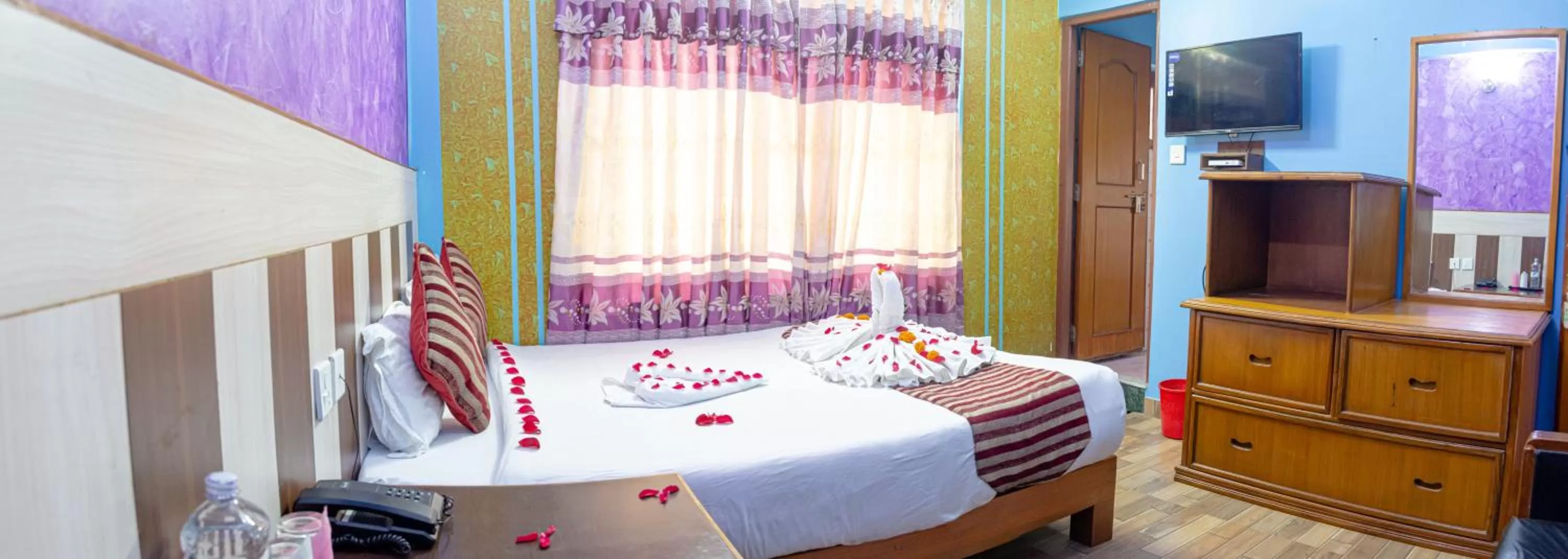 Bed in Hotel Middle Point Pvt Ltd