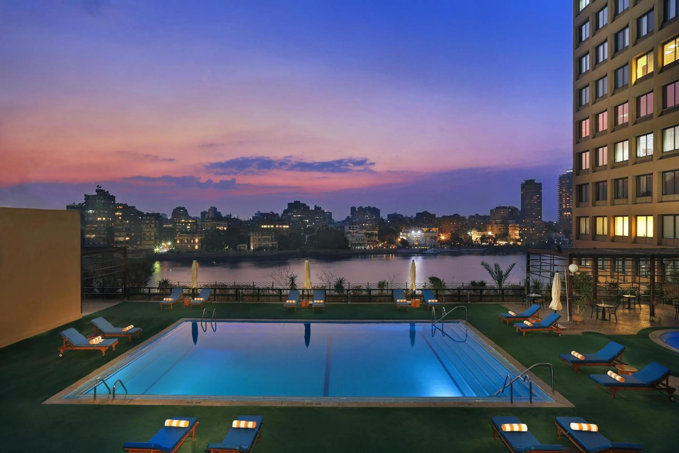 Pool view in Cairo World Trade Center Hotel & Residences