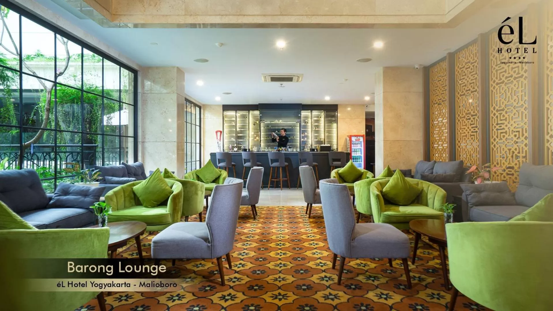 Lounge or bar in eL Hotel Yogyakarta Malioboro