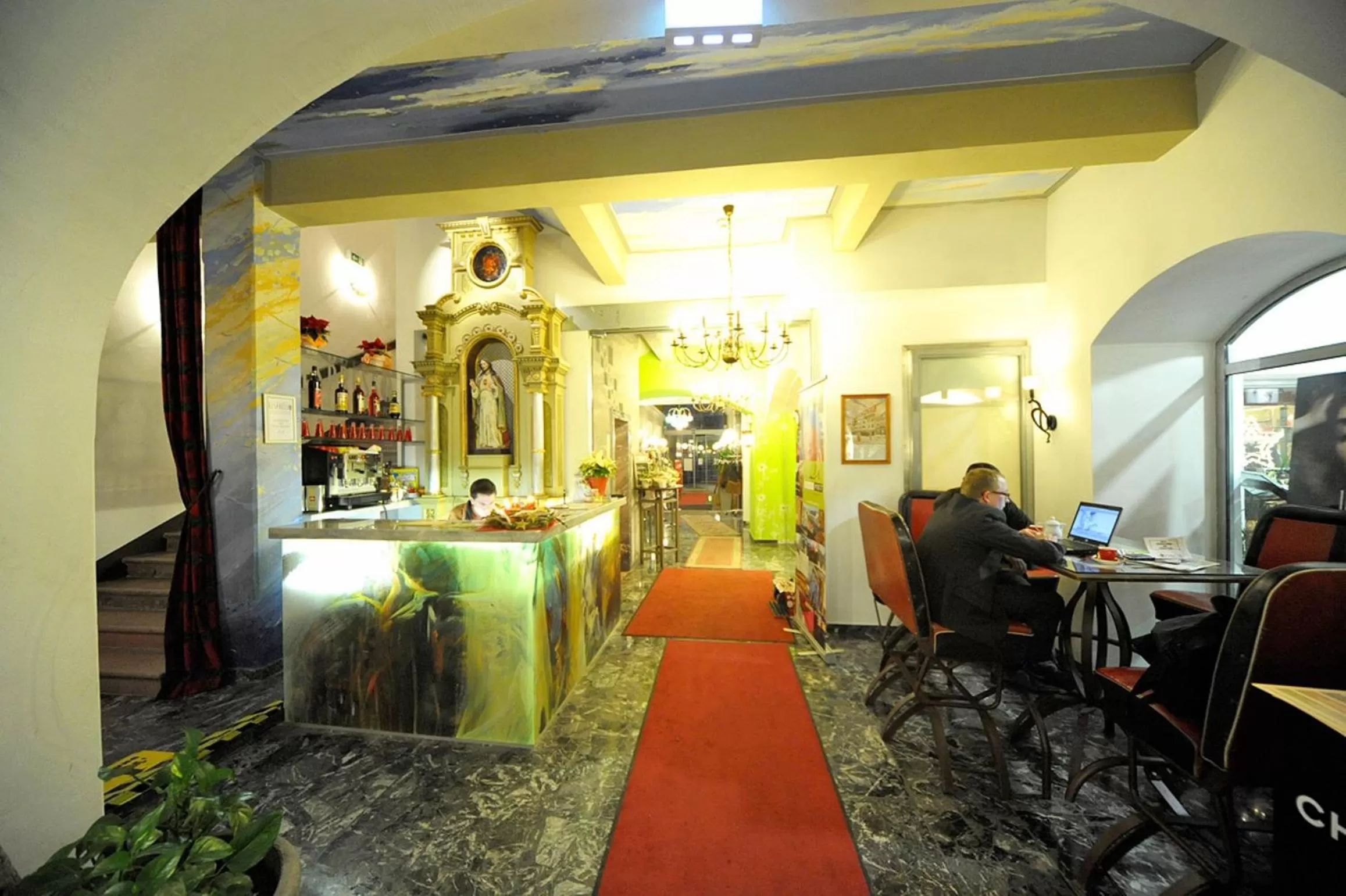 Lobby or reception in Erlebnis Post - Stadthotel mit EigenART