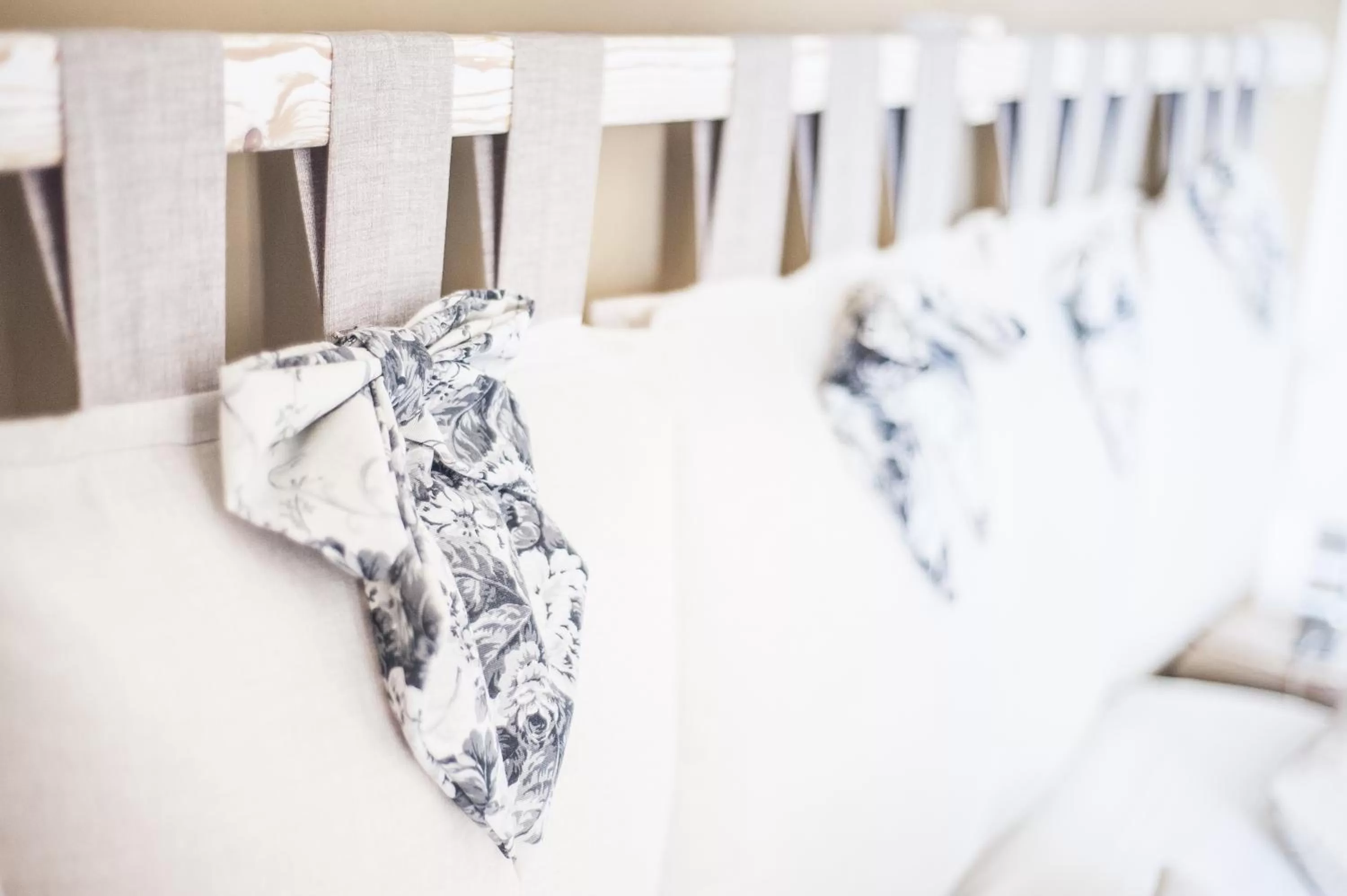 Decorative detail, Bed in Pompei Suite