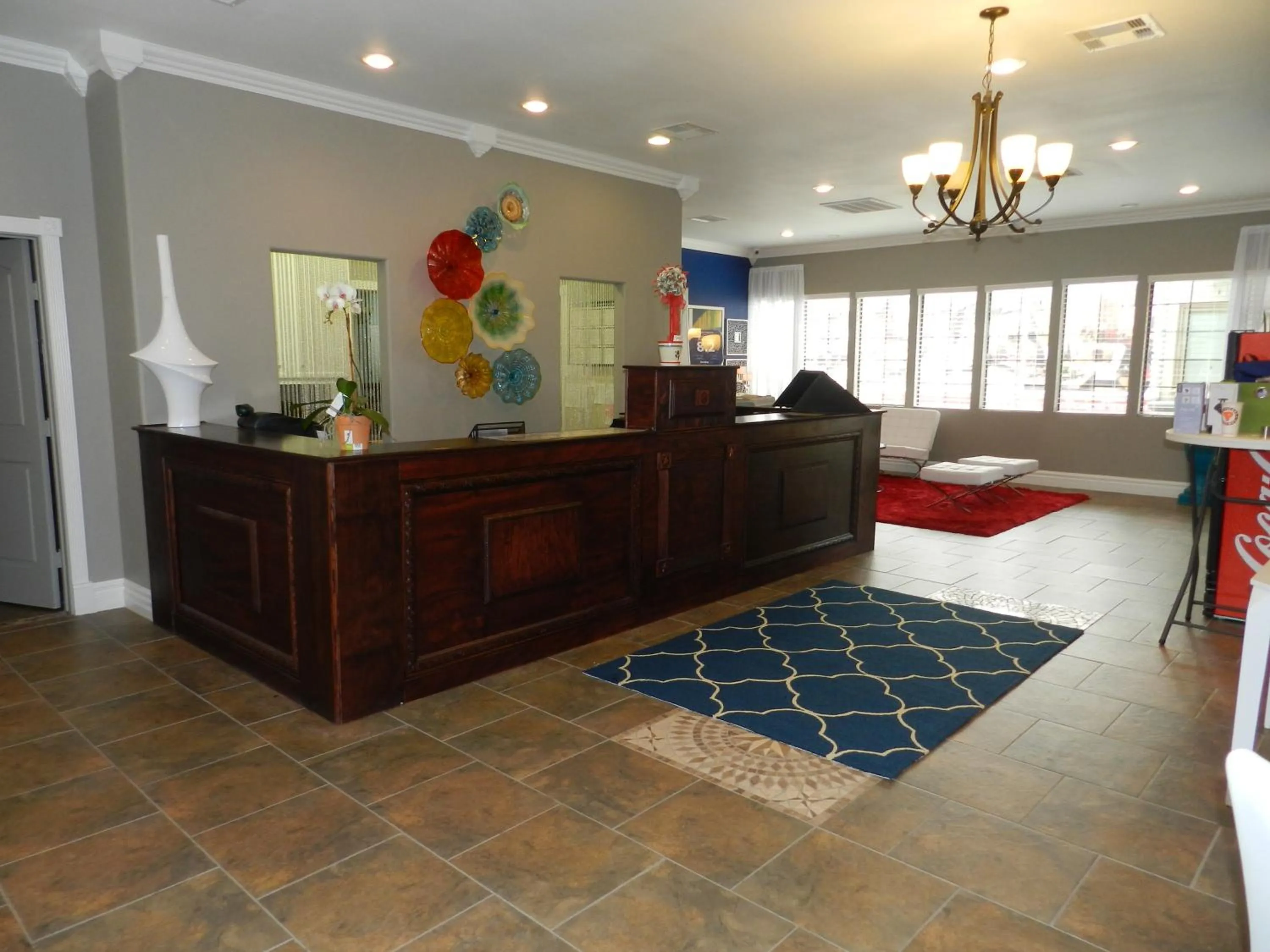 Lobby or reception in Scottish Inns Galveston