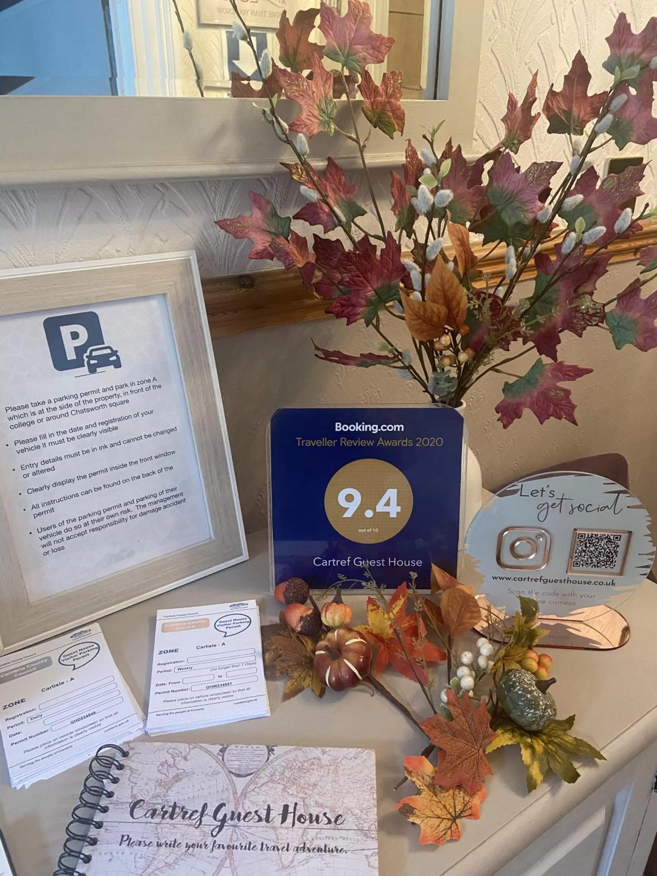 Lobby or reception in Cartref Guest House