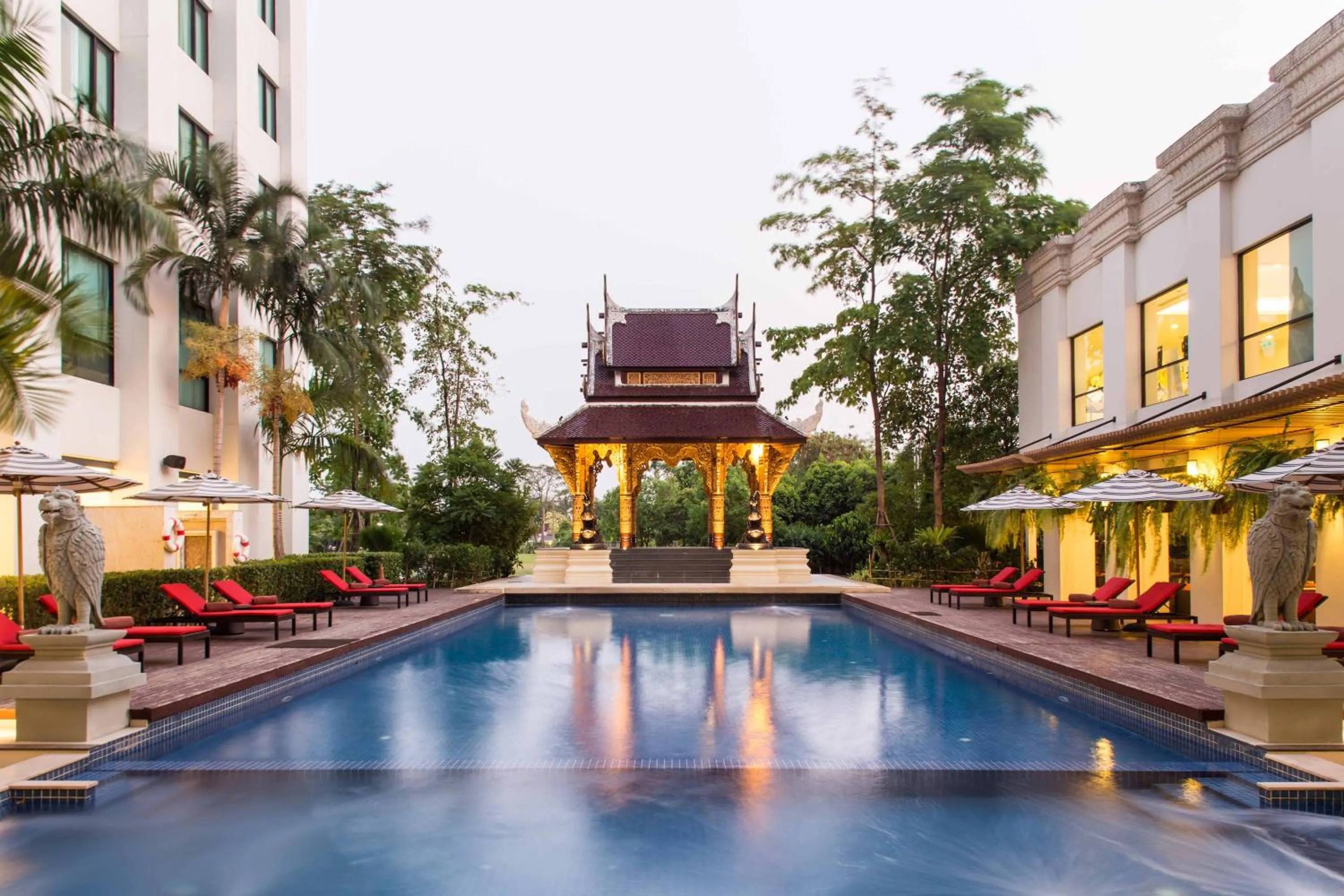 Property building in Mida Grande Hotel Dhavaravati Nakhon Pathom - SHA PLUS