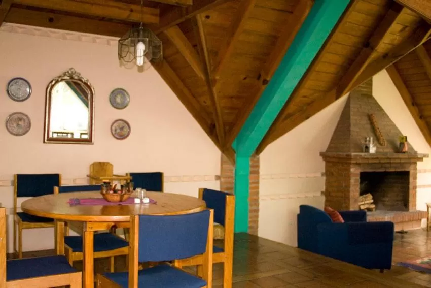 Dining area in Hotel San Buenaventura de Atitlán