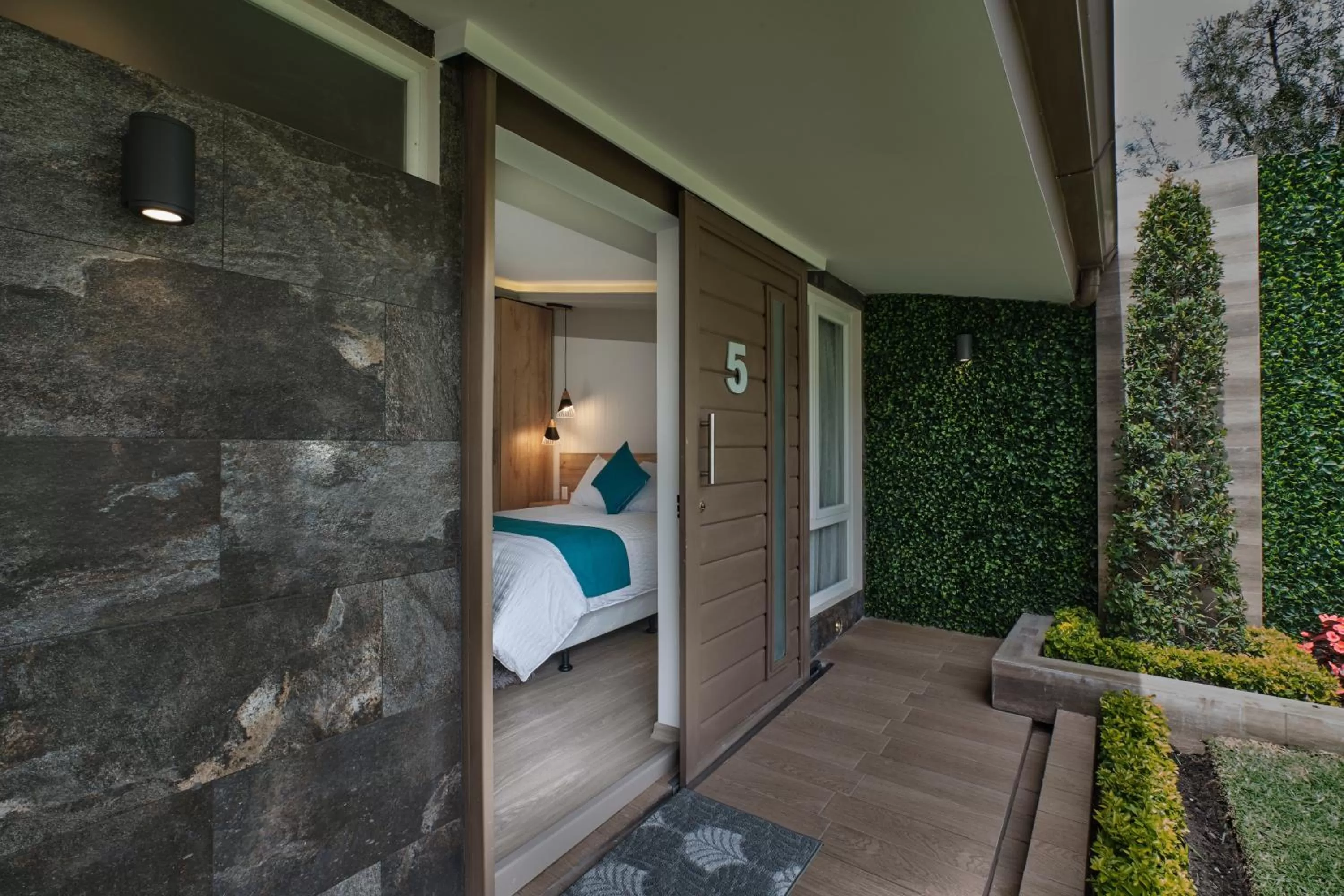 Patio, Bed in Asher Hospedaje y Turismo