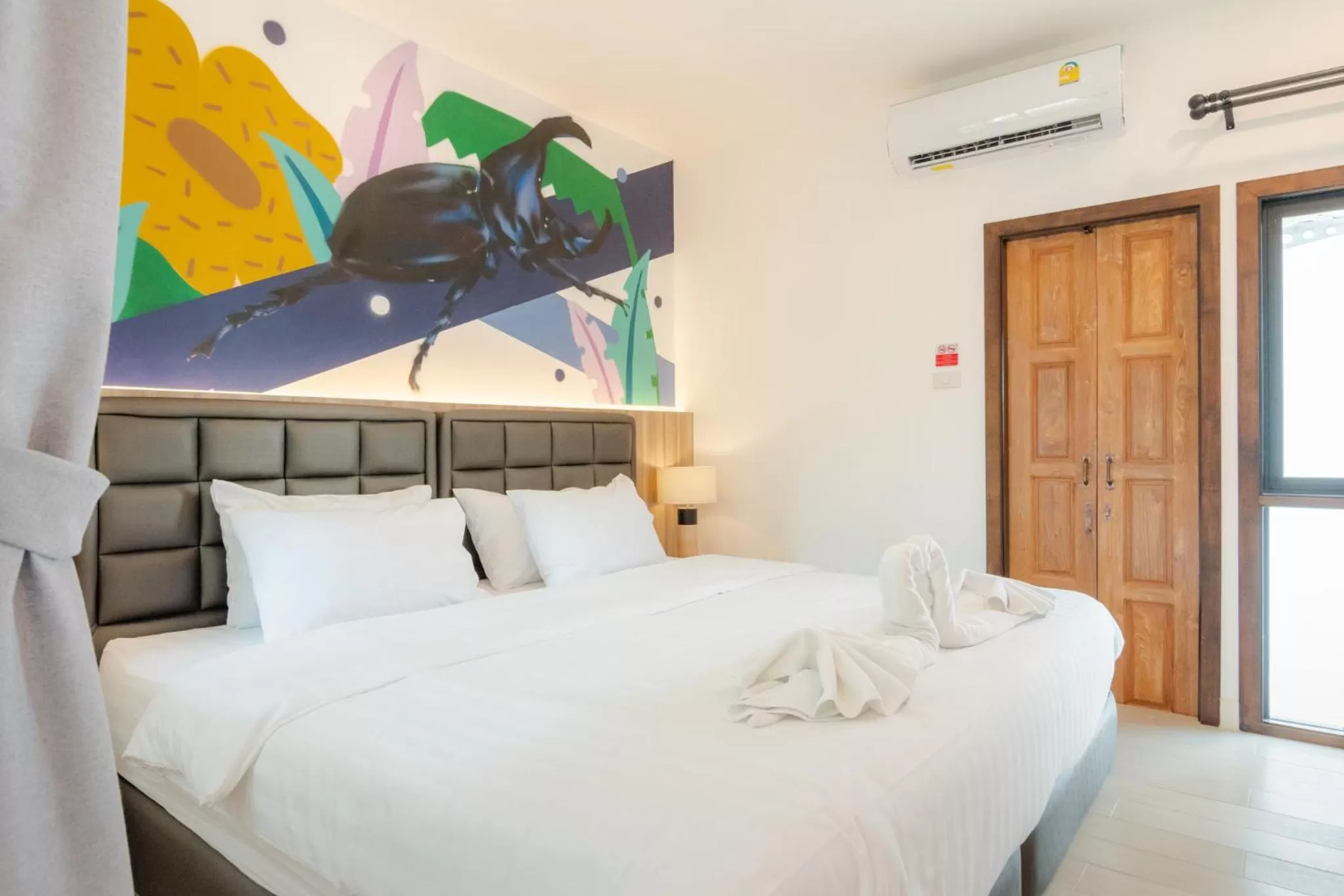 Bedroom, Bed in นายก่ายหมอน Nine-Kai-Mon