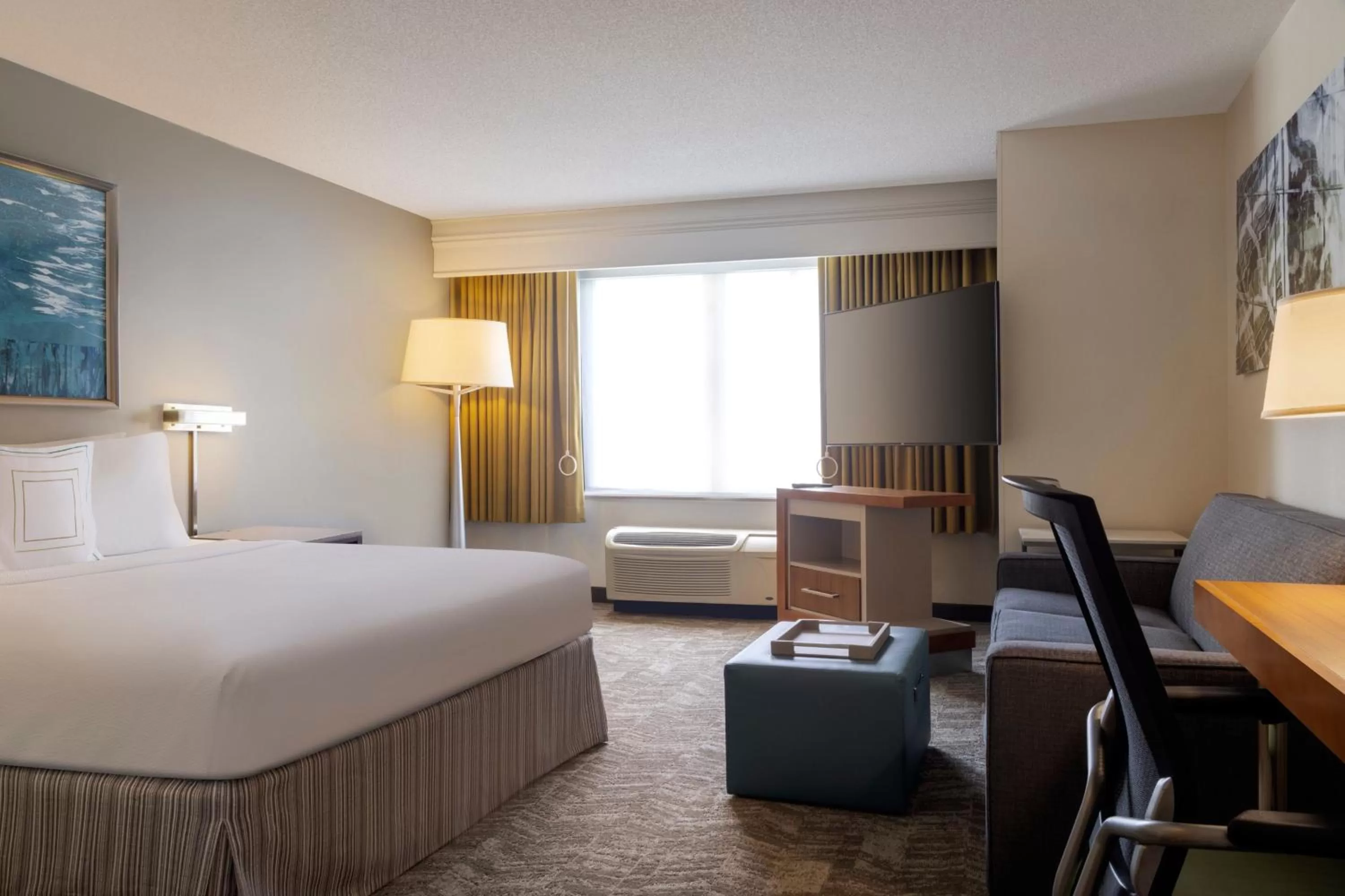 Photo of the whole room, Bed in SpringHill Suites by Marriott Newark International Airport