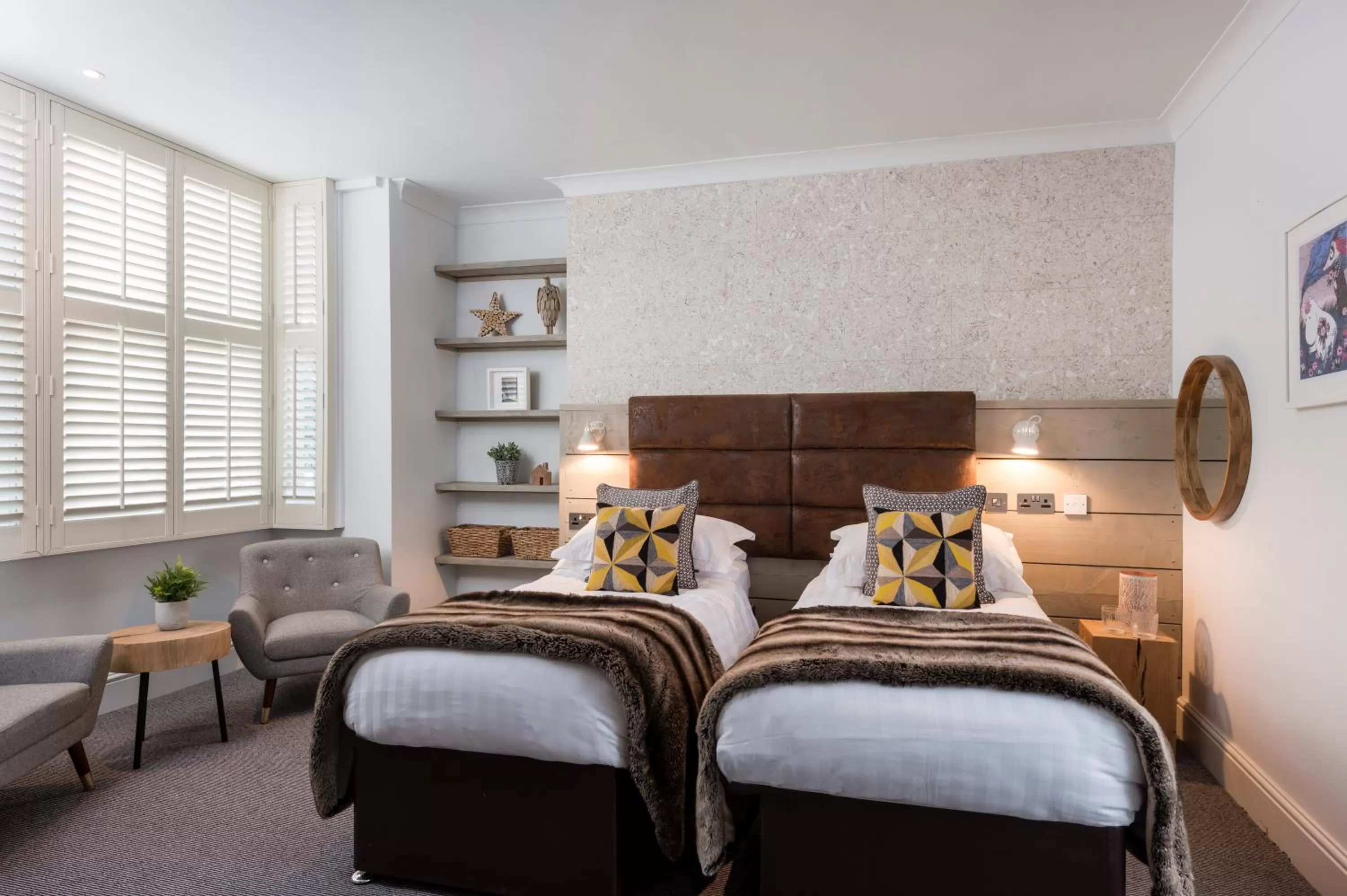 Decorative detail, Bed in Jorvik House