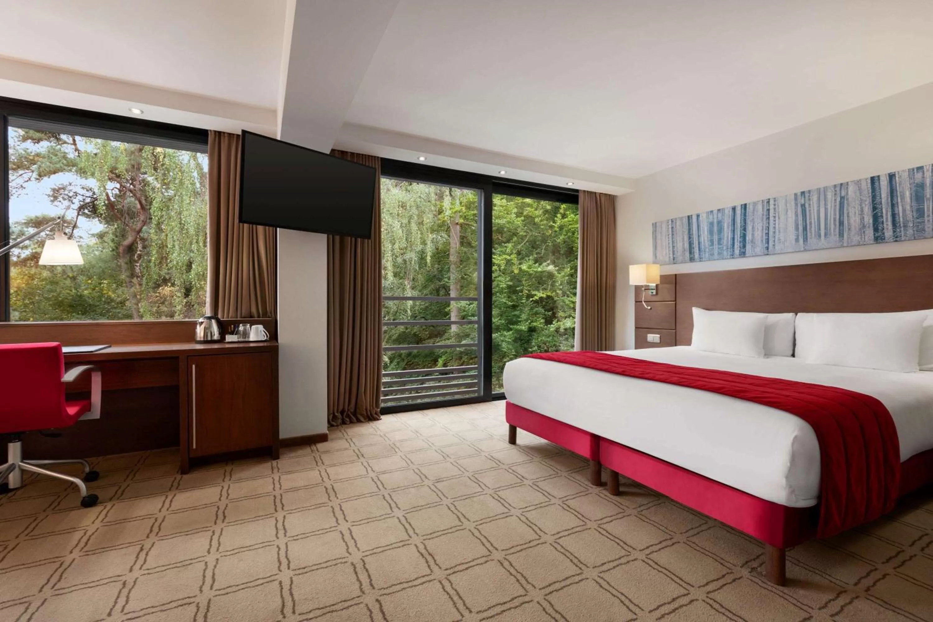 Photo of the whole room, Bed in Hotel Dolce La Hulpe Brussels