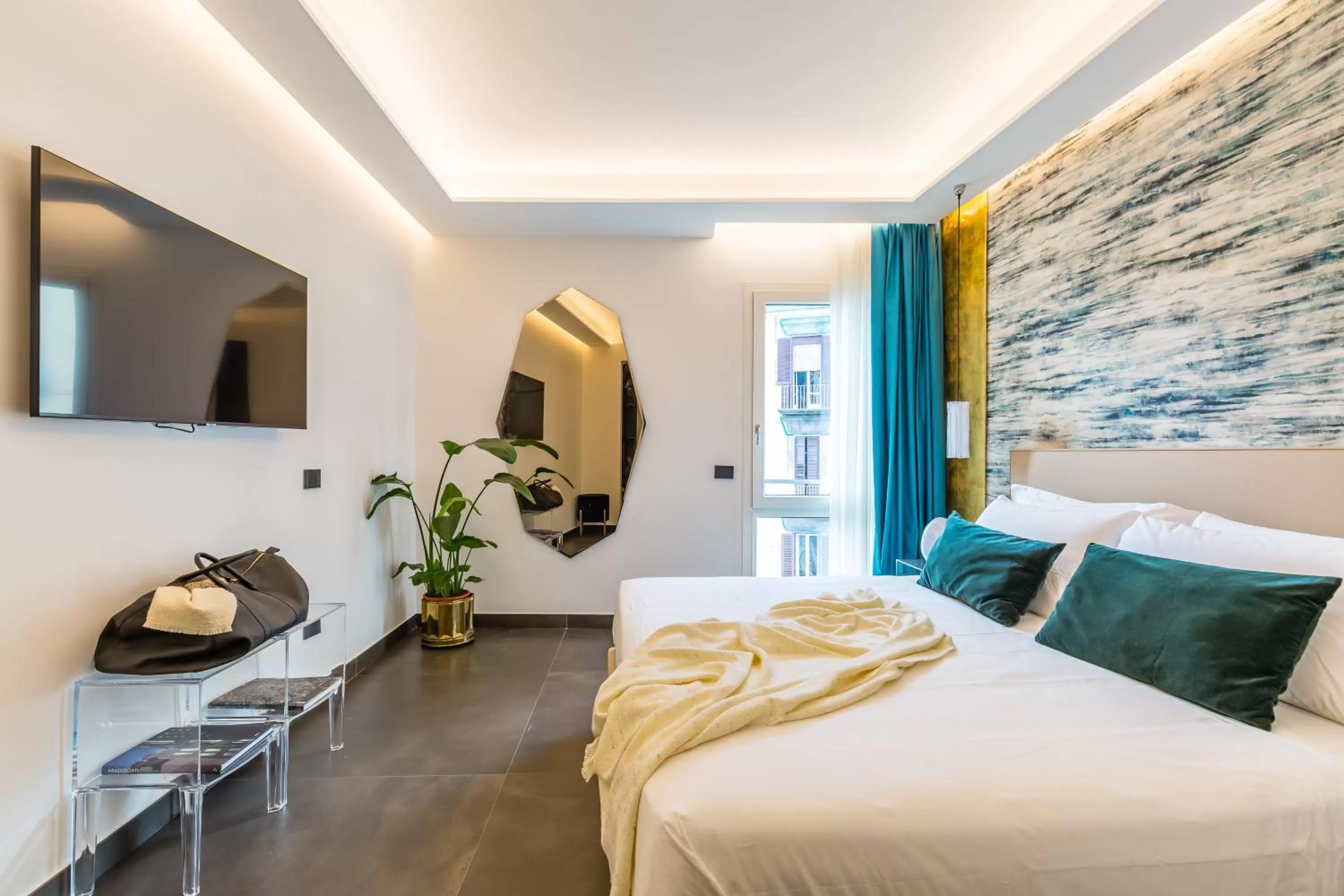 Bed in Dei Martiri Suite