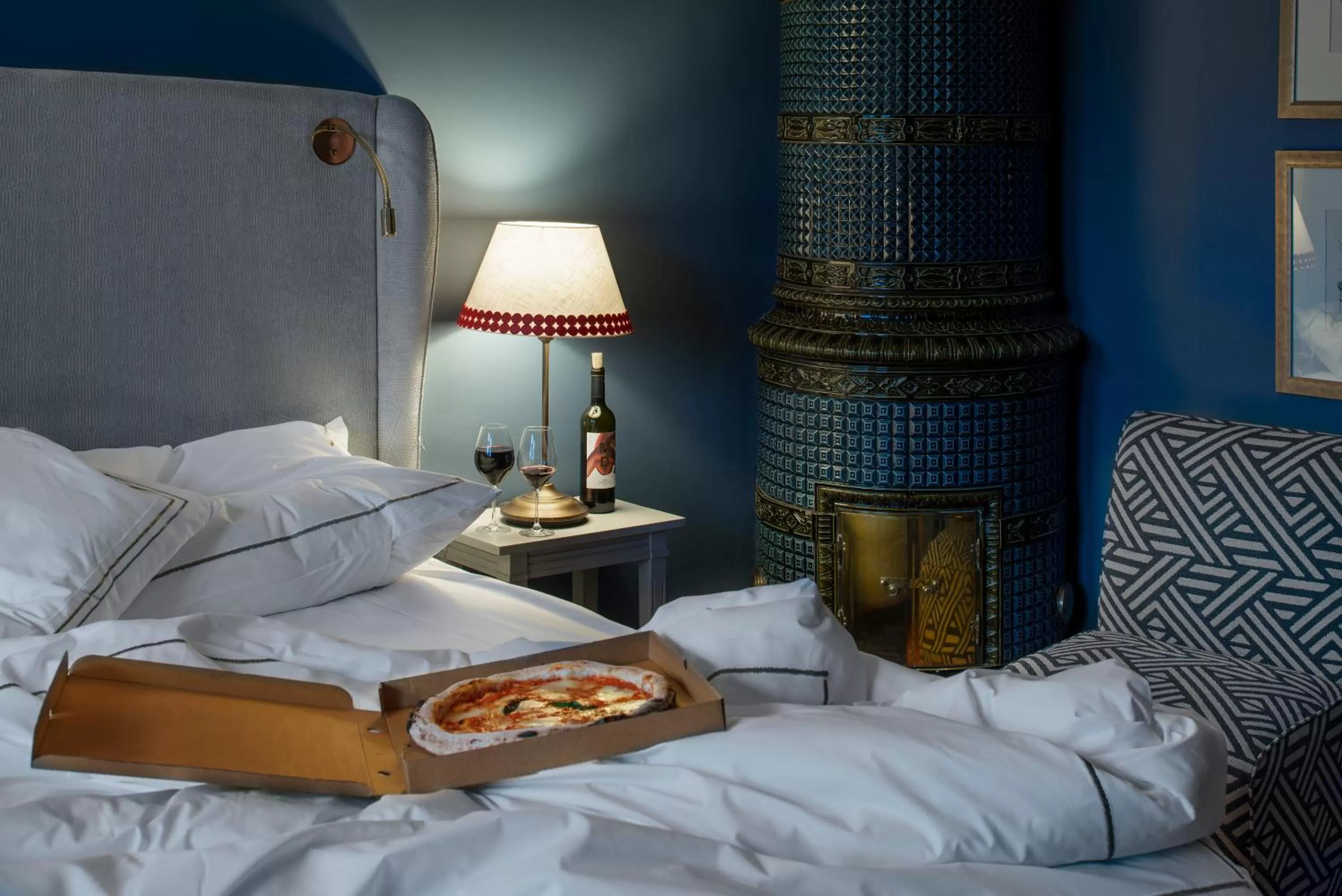 Decorative detail, Bed in The Sparrow Hotel