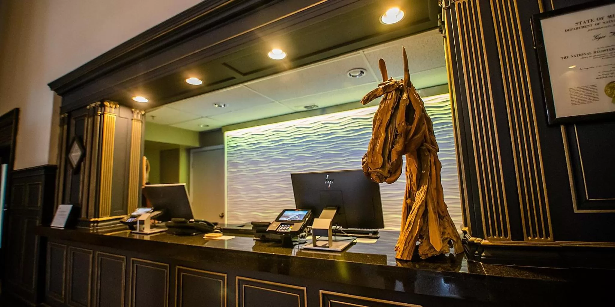 Lobby or reception in voco The Tiger Hotel, Columbia, MO by IHG