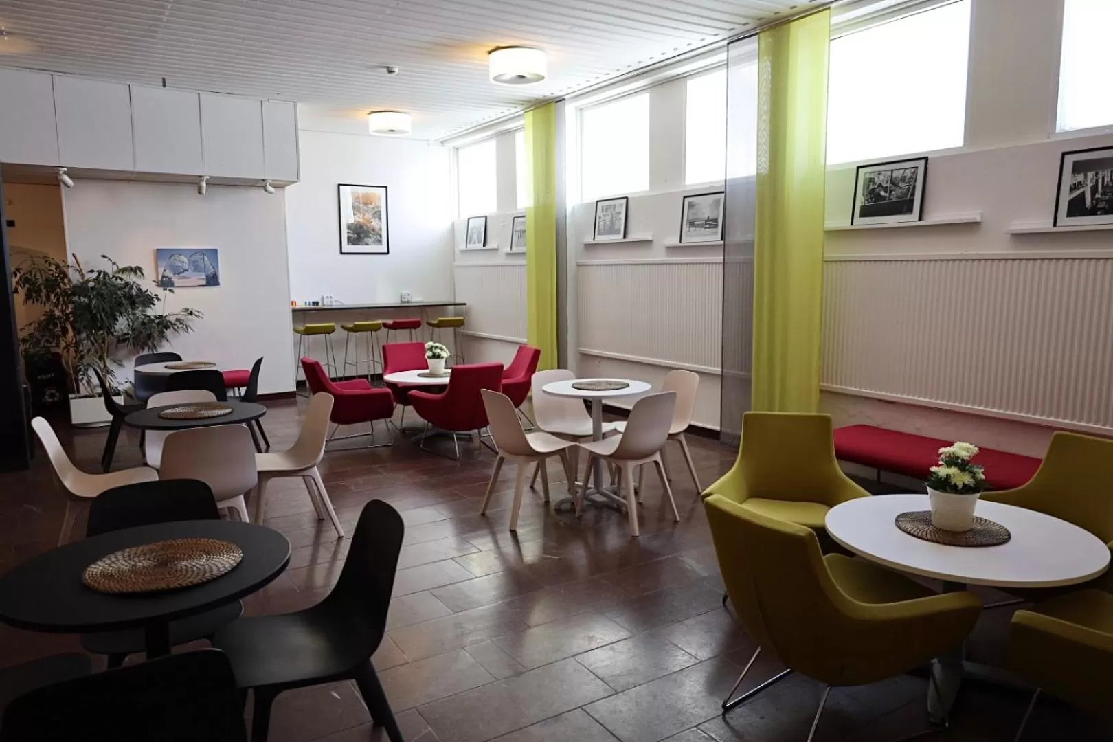 Seating area in STF Malmfältens Folkhögskola