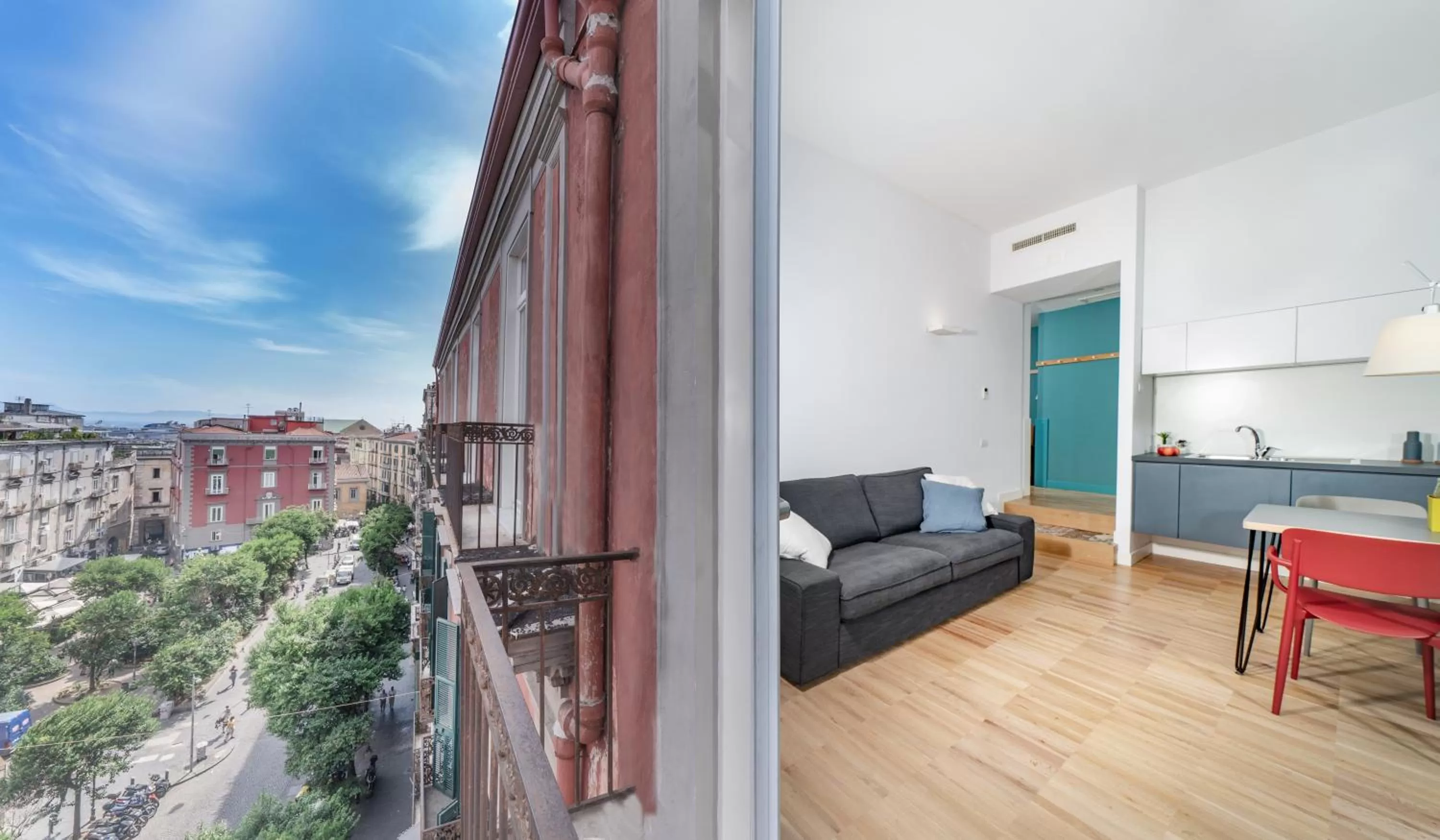 Balcony/Terrace in Hotel Piazza Bellini & Apartments